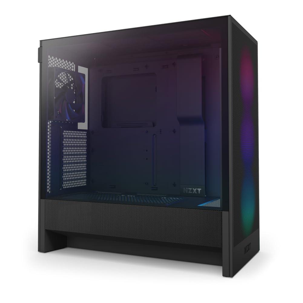 nzxt-h5-flow-rgb-case-per-pc-da-gaming-mid-tower-atx-compatto-flusso-d-aria-elevato-ventola-f360-rgb-core-cv-inclusa-supporto-per-radiatori-da-360-mm-anteriore-nero