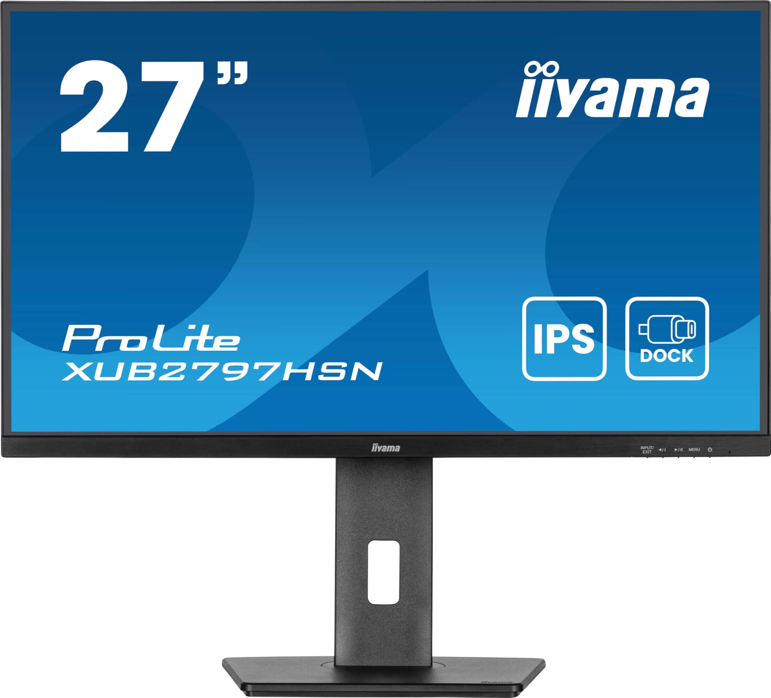 iiyama-xub2797hsn-b2-display-dock-usb-c-ips-da-27-con-ricarica-da-65-w-4-ms-full-hd-rj45-hdmi-dpdp-out-mst-hub-usb-has-garanzia-di-5-anni