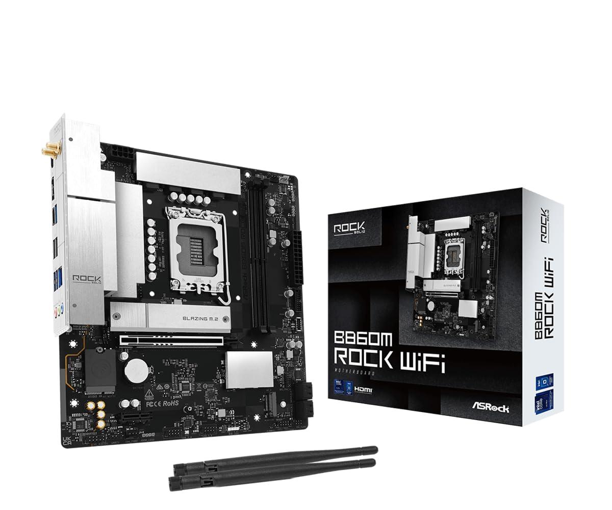 asrock-b860m-rock-wifi-motherboard-micro-atx-lga1851-sockel-b860-chipsatz-usb-3-2-gen-1-usb-c-3-2-gen-2x2-2-5-gigabit-lan-bluetooth-wi-fi-6e-onboard-grafik-cpu-erforderlich
