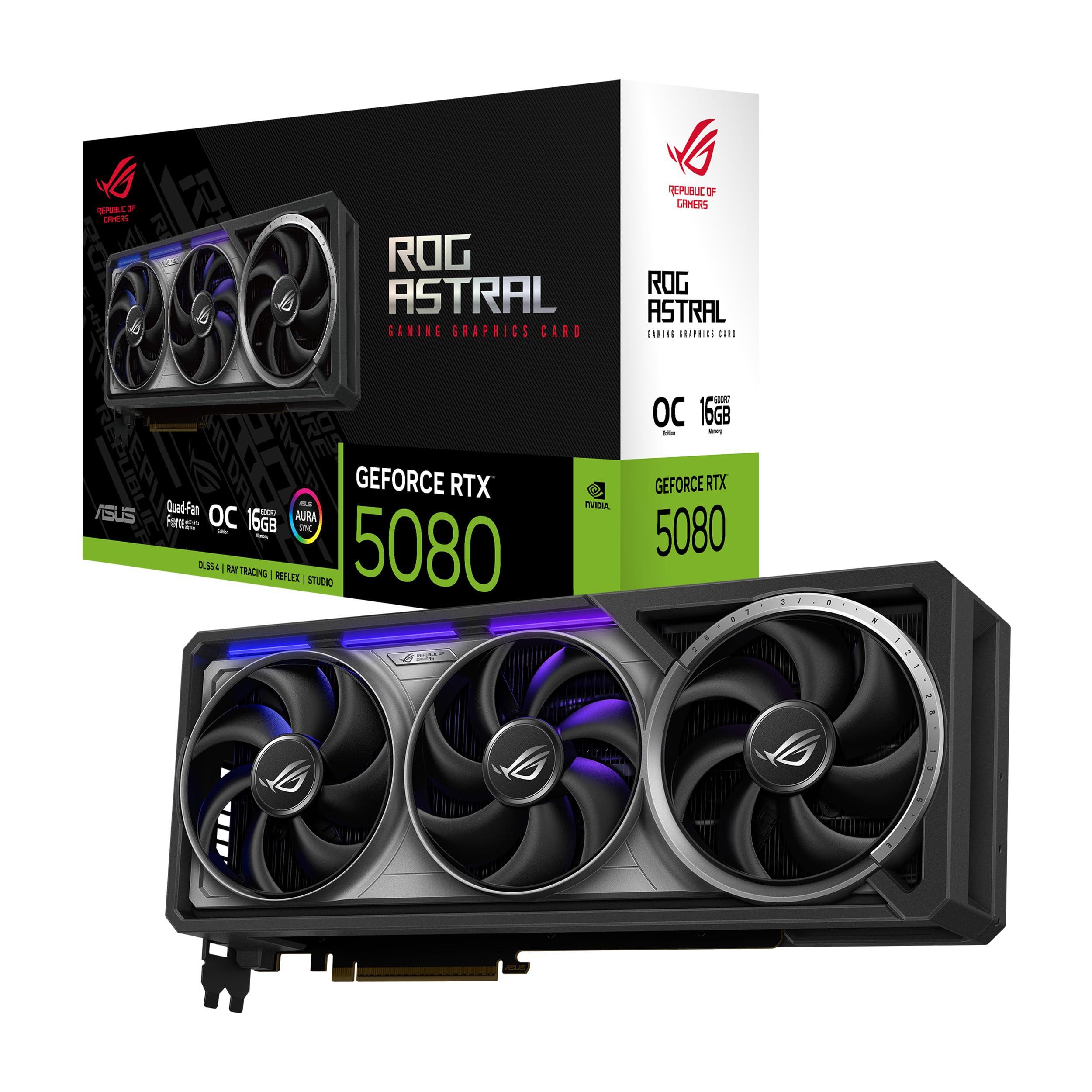 asus-rog-astral-geforce-rtx-5080-oc-edition-scheda-grafica-nvidia-16-gb-gddr7-256-bit-pcie-5-0-hdmi-displayport-quattro-ventole-assiali-gpu-tweak-iii-nera-rog-astral-rtx5080-o16g-gaming