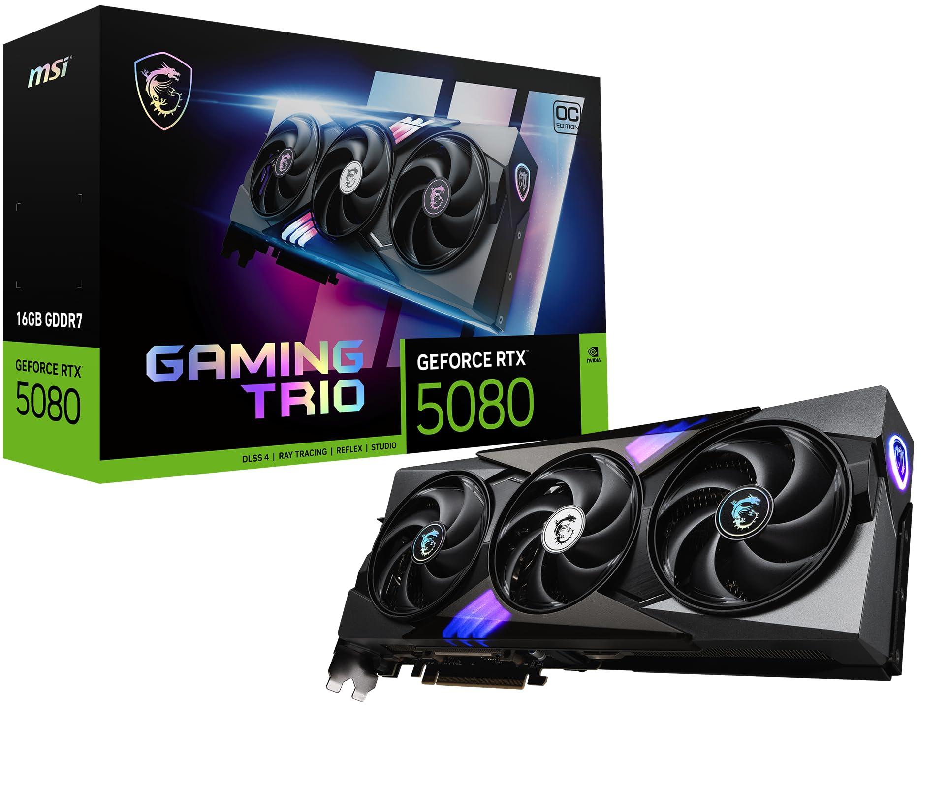 msi-nvidia-geforce-rtx-5080-16g-gaming-trio-oc-carte-graphique-16-go-gddr7-30-gb-s-256-bit-pcie-5-0-tri-frozr-4-3-x-ventilateurs-stormforce-rgb-hdmi-2-1b-displayport-2-1b