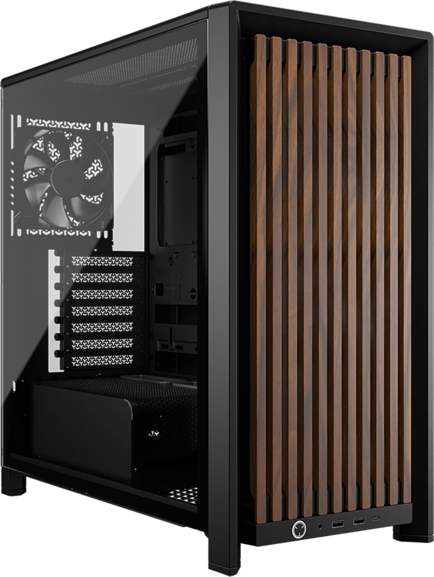 corsair-frame-4000d-wood-rs-case-pc-mid-tower-pannello-frontale-in-legno-4-ventole-pwm-rs120-incluse-compatibile-con-scheda-madre-rovesciata-stabilizzazione-anti-cedimento-nero-e-noce