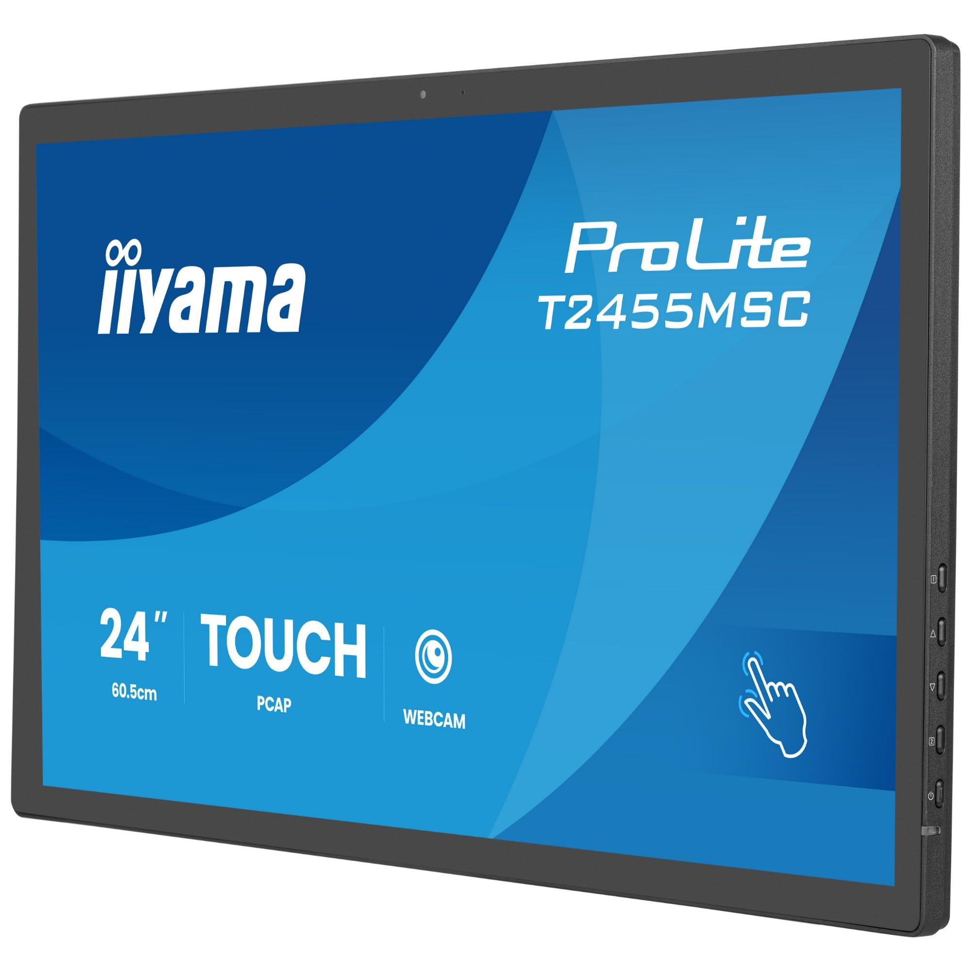 iiyama-prolite-t2455msc-b2-monitor-led-ips-60-5-cm-24-full-hd-120-hz-10-punti-multitouch-capacitivo-deepcontrast-pcap-hdmi-dp-usb3-2-7h-webcam-anti-impronte-digitali-7h-colore-nero