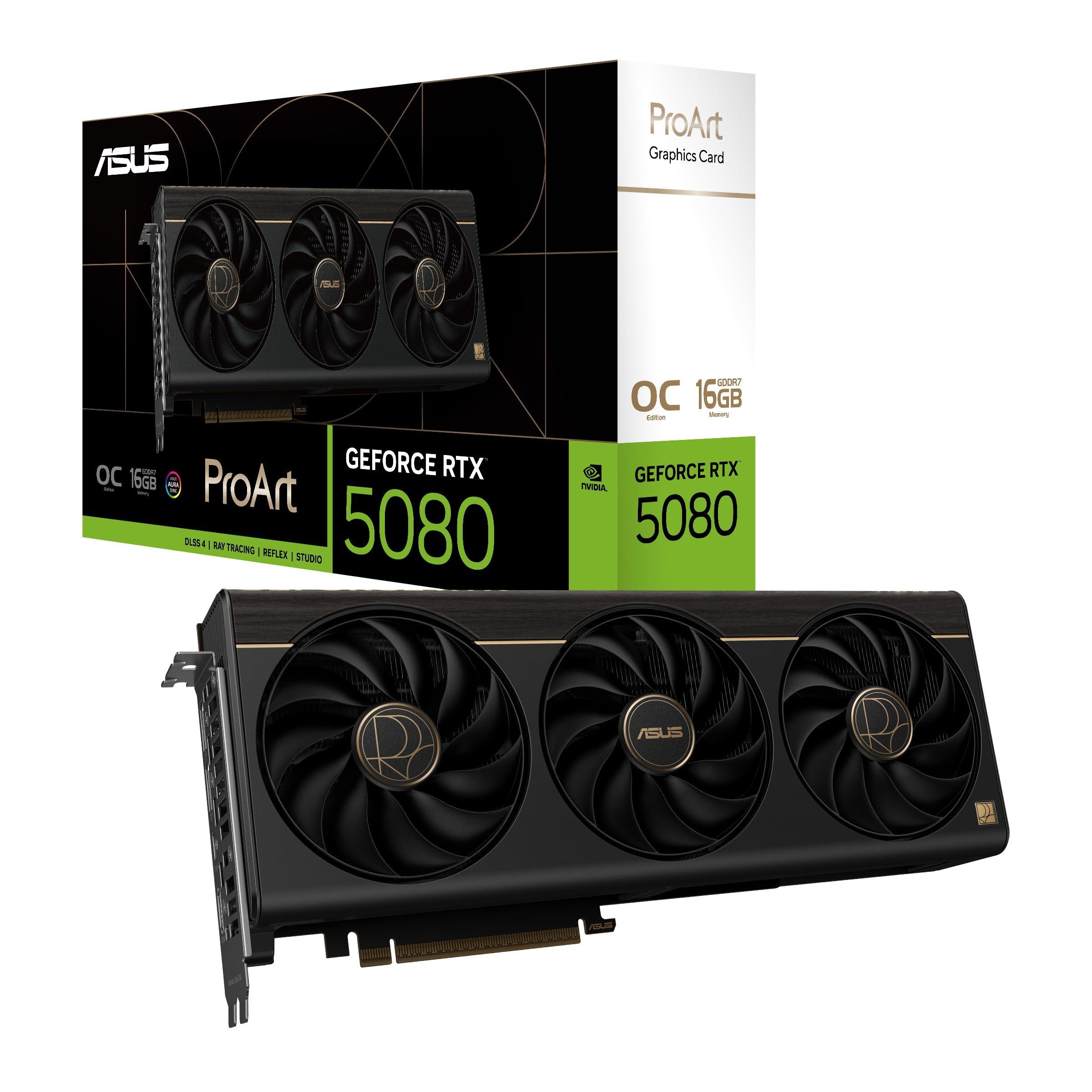asus-proart-nvidia-geforce-rtx-5080-oc-edition-scheda-grafica-16-gb-gddr7-256-bit-pcie-5-0-1-hdmi-2-1-2-displayport-2-1-1-usb-c-software-gpu-tweak-iii-nero-proart-rtx5080-o16g
