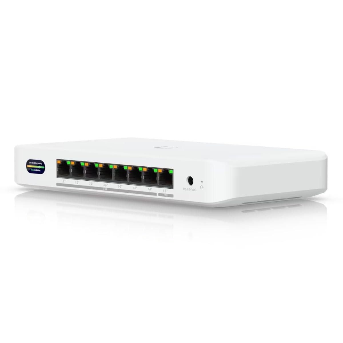 ubiquiti-udb-switch-2-5g-ethernet-100-1000-2500-supporto-power-over-ethernet-poe-bianco-compact-poe-switch-with-1-10-gbe-port-7-2-5-gbe-ports-and-6-ghz-ready-wifi-7-bridging-integrat