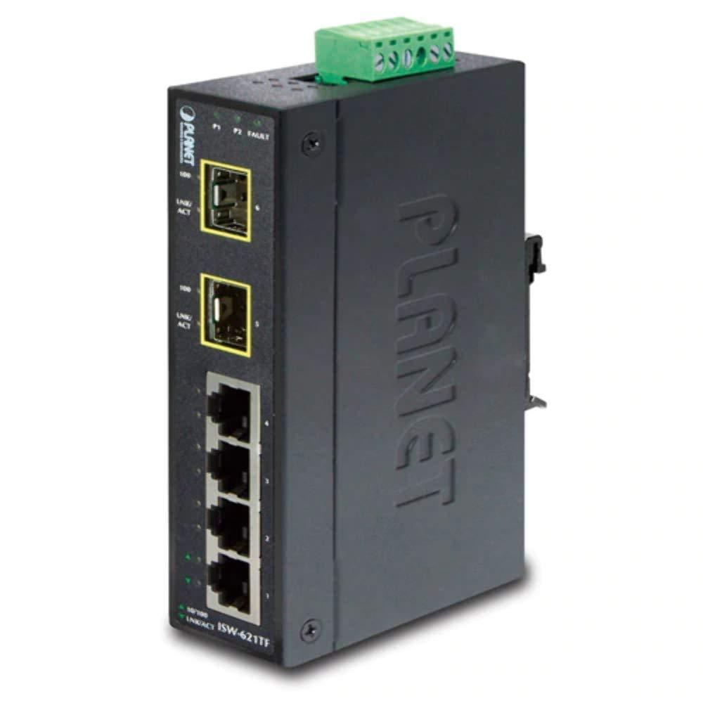 planet-isw-621tf-4-port-industrieller-ethernet-switch-4-x-10-100base-tx-2-x-100base-fx-sfp-ip30-40-bis-75oc