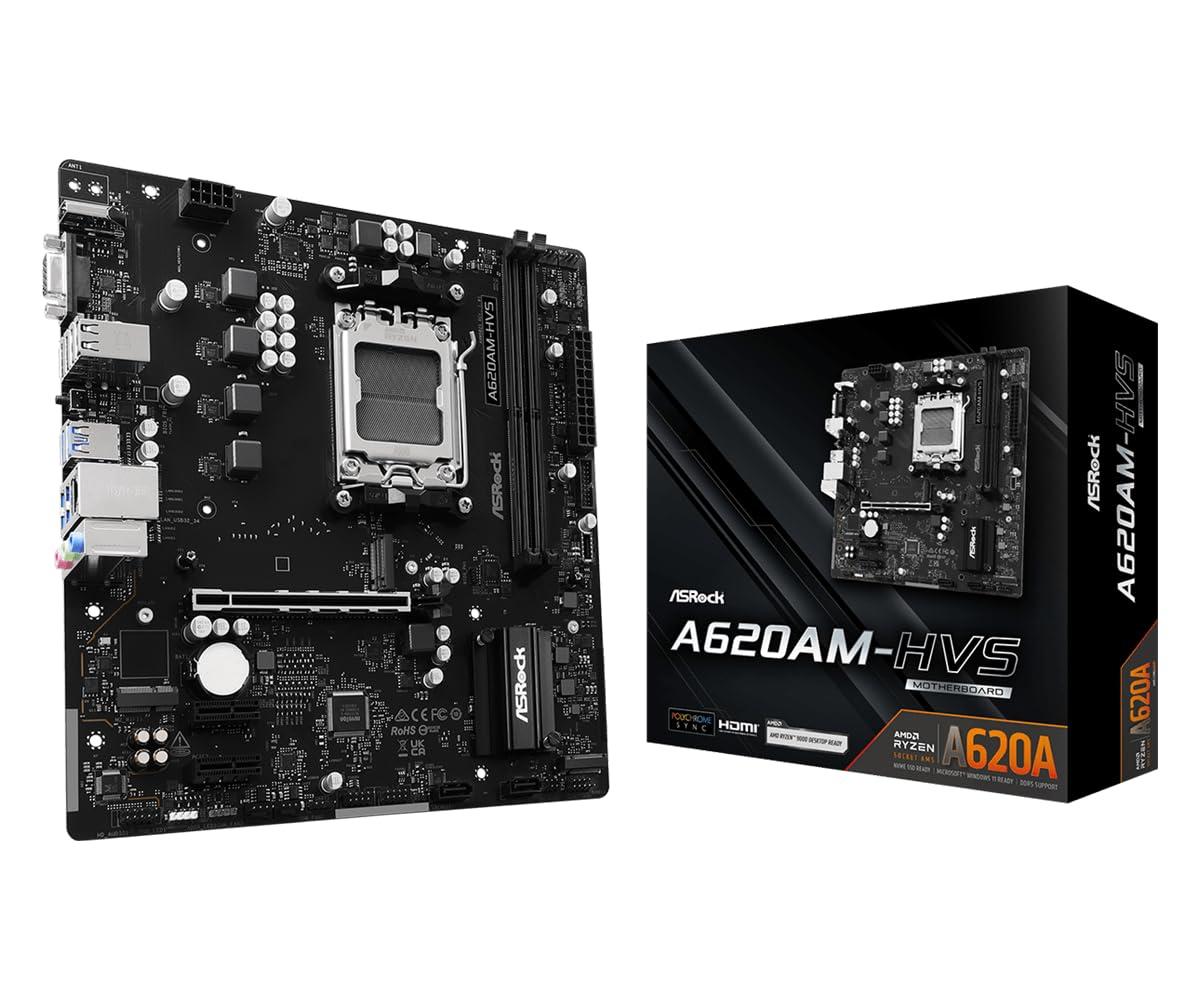 asrock-a620am-hvs-amd-a620a-socket-am5-micro-atx-asrock-a620am-hvs-amd-am5-socket-motherboard-micro-atx-2x-ddr5-slots-2x-m-2-socket-gbe-lan-1x-d-sub-1x-hdmi-port