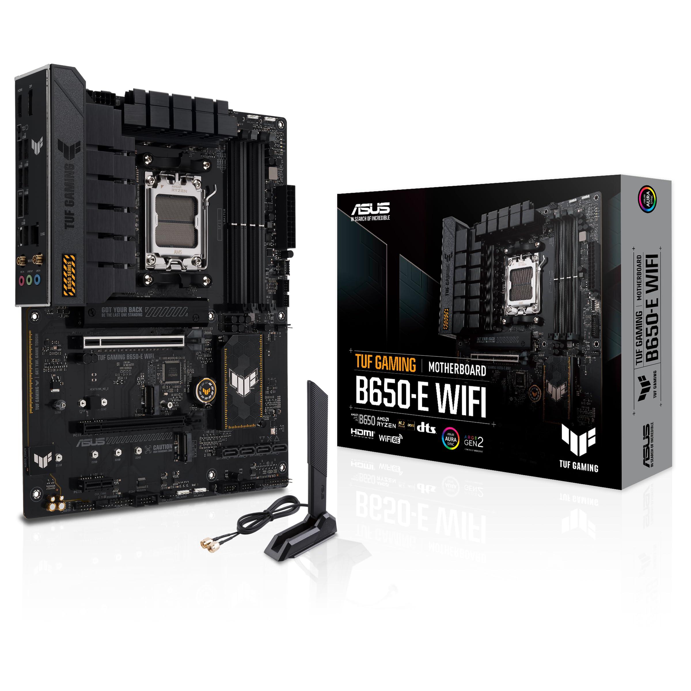 asus-tuf-gaming-b650-e-wifi-scheda-madre-gaming-amd-ryzen-9000-8000-7000-pcie-5-0-lan-2-5-gb-wi-fi-6e-hdmi-dp-usb-20-gbps-type-c-ventola-xper4-ai-cooling-ii-audio-dts-aura-sync-rgb-nero