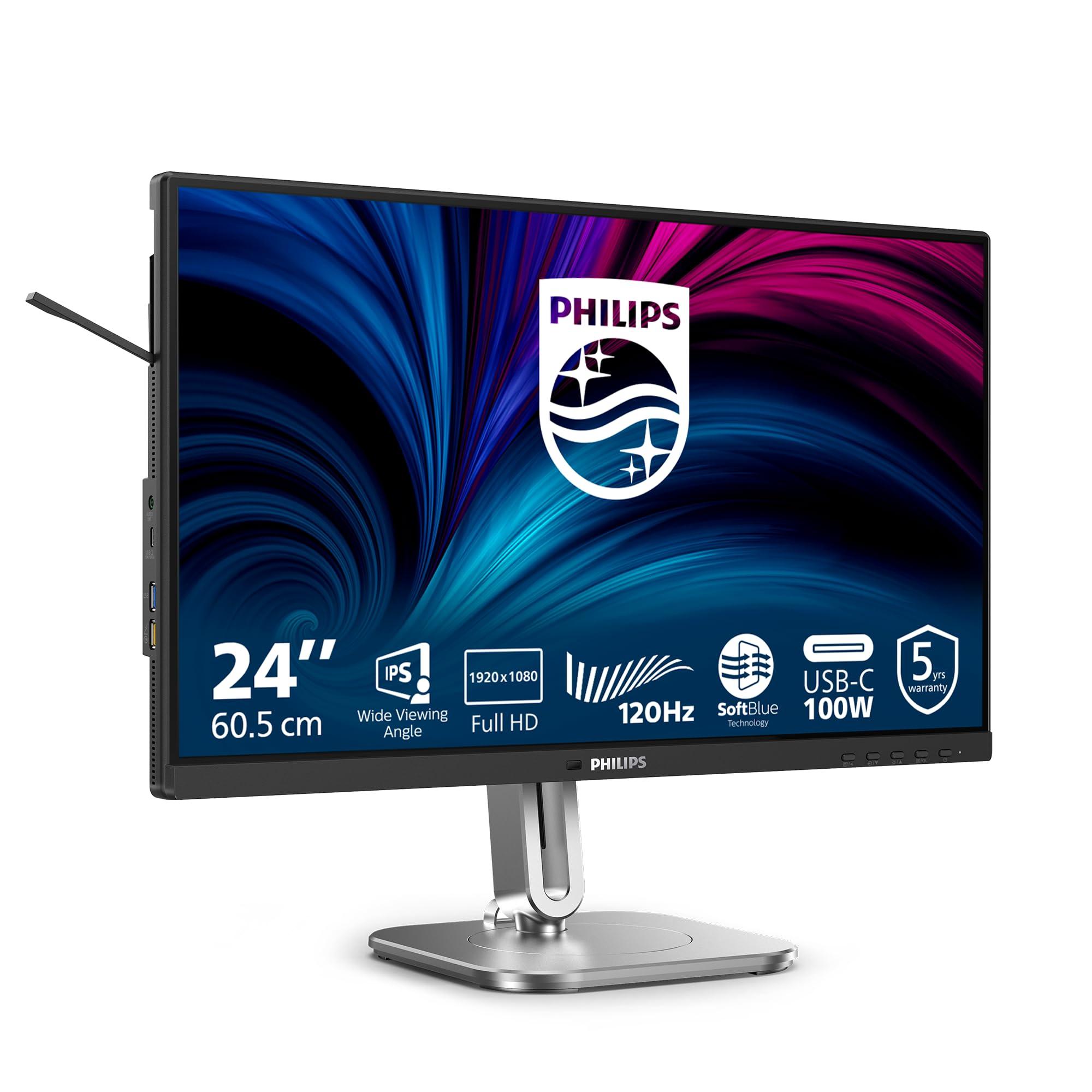 philips-monitor-24b2u4301-24-pollici-1920x1080-fhd-120hz-ips-panel-4ms-gtg-usb-hub-speakers-height-adjustment-hdmi1x-1-4-dp-1x-1-4-adaptive-sync-grigio-antracite