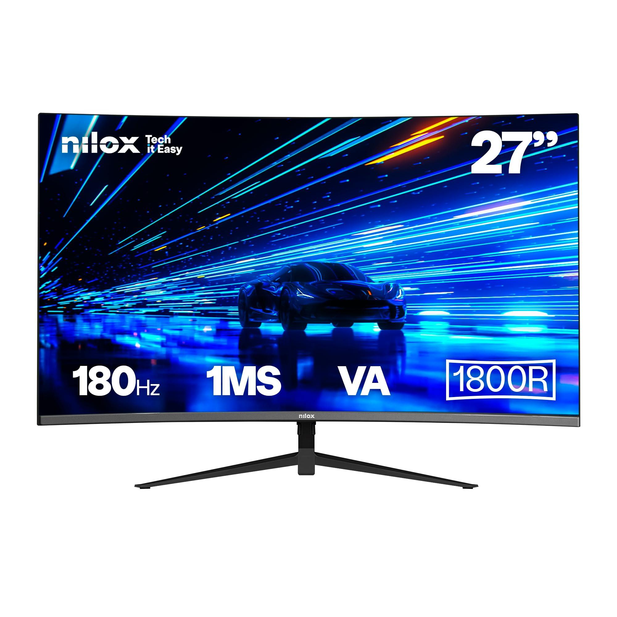 nilox-nxm27fhd18001-monitor-gaming-curvo-27-va-frequenza-180-hz-connessioni-hdmi-2-1-dp-1-4-riduzione-luce-blu