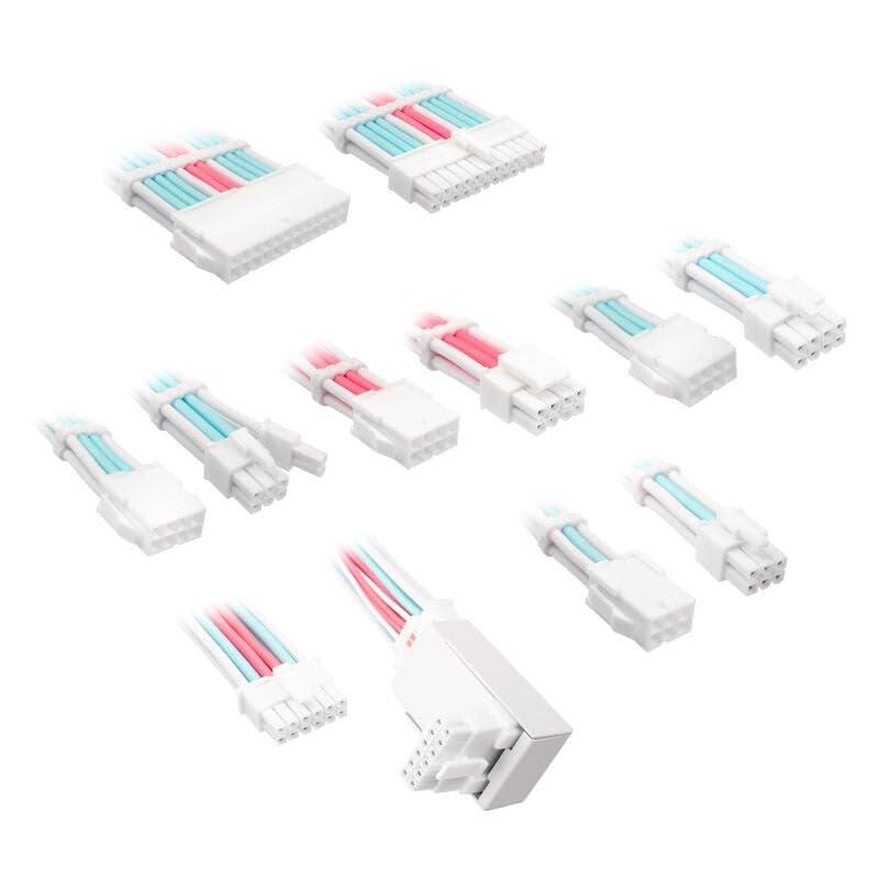 kolink-core-pro-braided-cable-extension-kit-12v-2x6-typ-2-brilliant-white-neon-blue-pure-pink