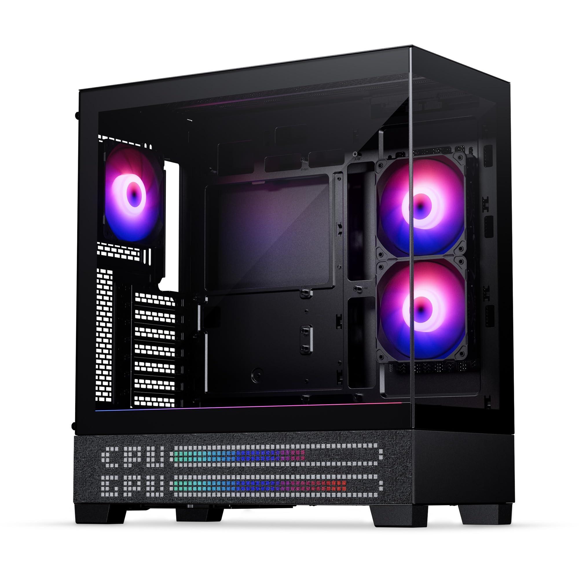 phanteks-xt-view-matrix-case-da-gaming-mid-tower-schermo-matrix-da-600-led-vetro-temperato-frontale-e-laterale-usb-c-3-2-gen2-3x-ventole-m25-120-d-rgb-incluse-nero-carbone