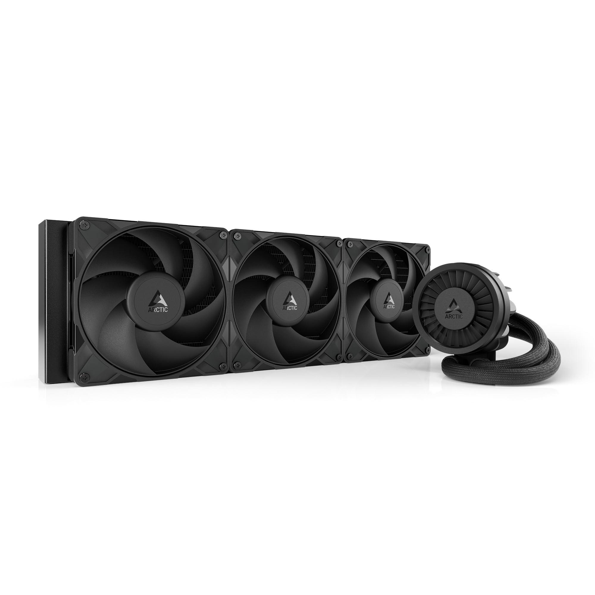 arctic-liquid-freezer-iii-pro-420-dissipatore-aio-per-cpu-3-x-140-mm-raffreddamento-a-liquido-radiatore-da-38-mm-pompa-pwm-ventola-vrm-am5-am4-intel-lga1851-1700-telaio-di-contatto-nero