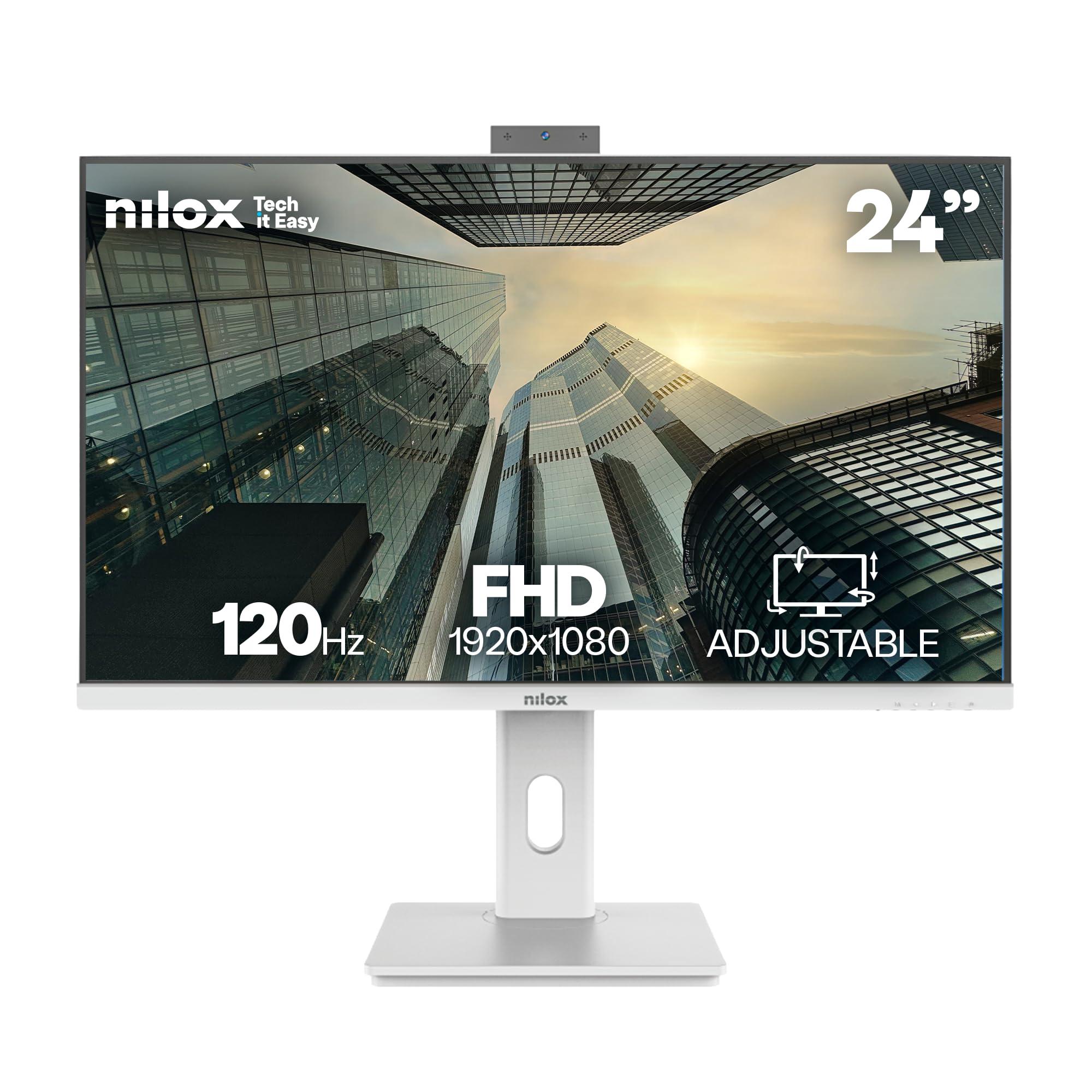 nilox-nxm24rweb02w-monitor-business-24-ips-full-hd-120-hz-bianco-webcam-fhd-integrata-regolabile-connessioni-hdmi-dp-vga