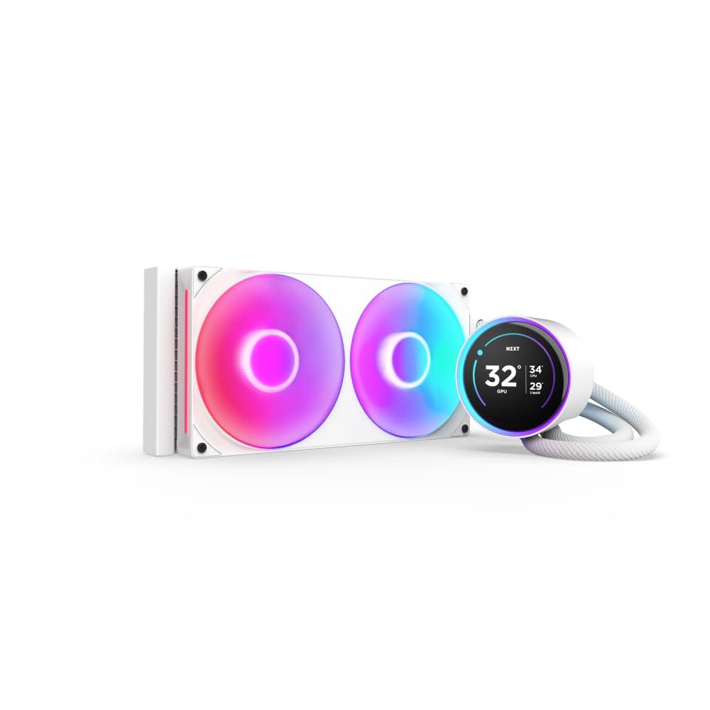 nzxt-kraken-elite-280-rgb-raffreddamento-a-liquido-cpu-aio-280-mm-ventola-f280-rgb-core-display-ips-lcd-da-2-72-personalizzabile-intel-lga-1700-1200-115x-1851-amd-am5-am4-bianco