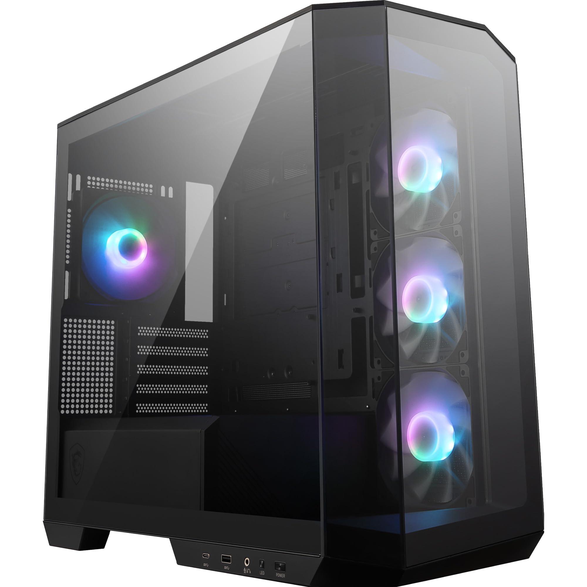 msi-mag-pano-m100r-pz-micro-atx-case-3-ventole-argb-da-120-mm-e-1-ventola-argb-da-120mm-supporto-per-gpu-filtri-antipolvere-spazio-per-il-routing-dei-cavi-di-33-mm-usb-type-c-20gbps