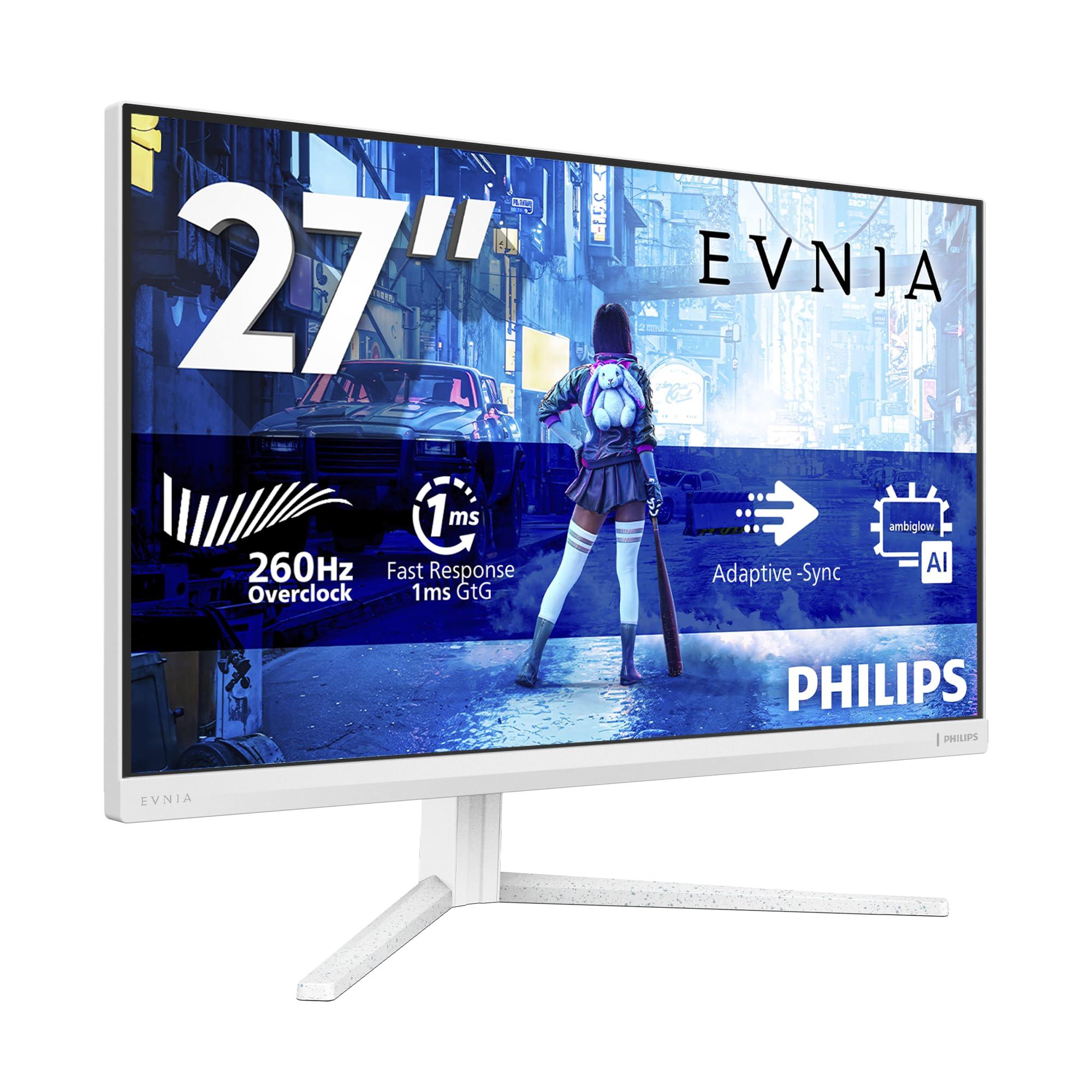 philips-evnia-gaming-monitor-27m2n5201p-27-pollici-1920x1080-fhd-260hz-fast-ips-panel-1ms-gtg-height-adjustment-hdmi1x-2-0-dp-1x-1-4-adaptive-sync-hdr10-g-sync-compatible-bianco