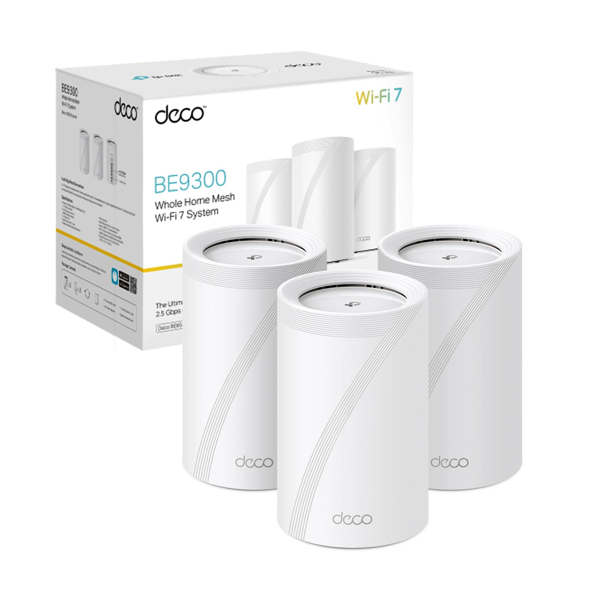 tp-link-wifi-7-deco-be65-3-pack-router-mesh-wifi-be9214mbps-tri-band-canali-320-mhz-porta-ethernet-da-2-5-gbps-senza-precedenti-alexa-funziona-con-qualsiasi-isp-e-modem-3-pezzi