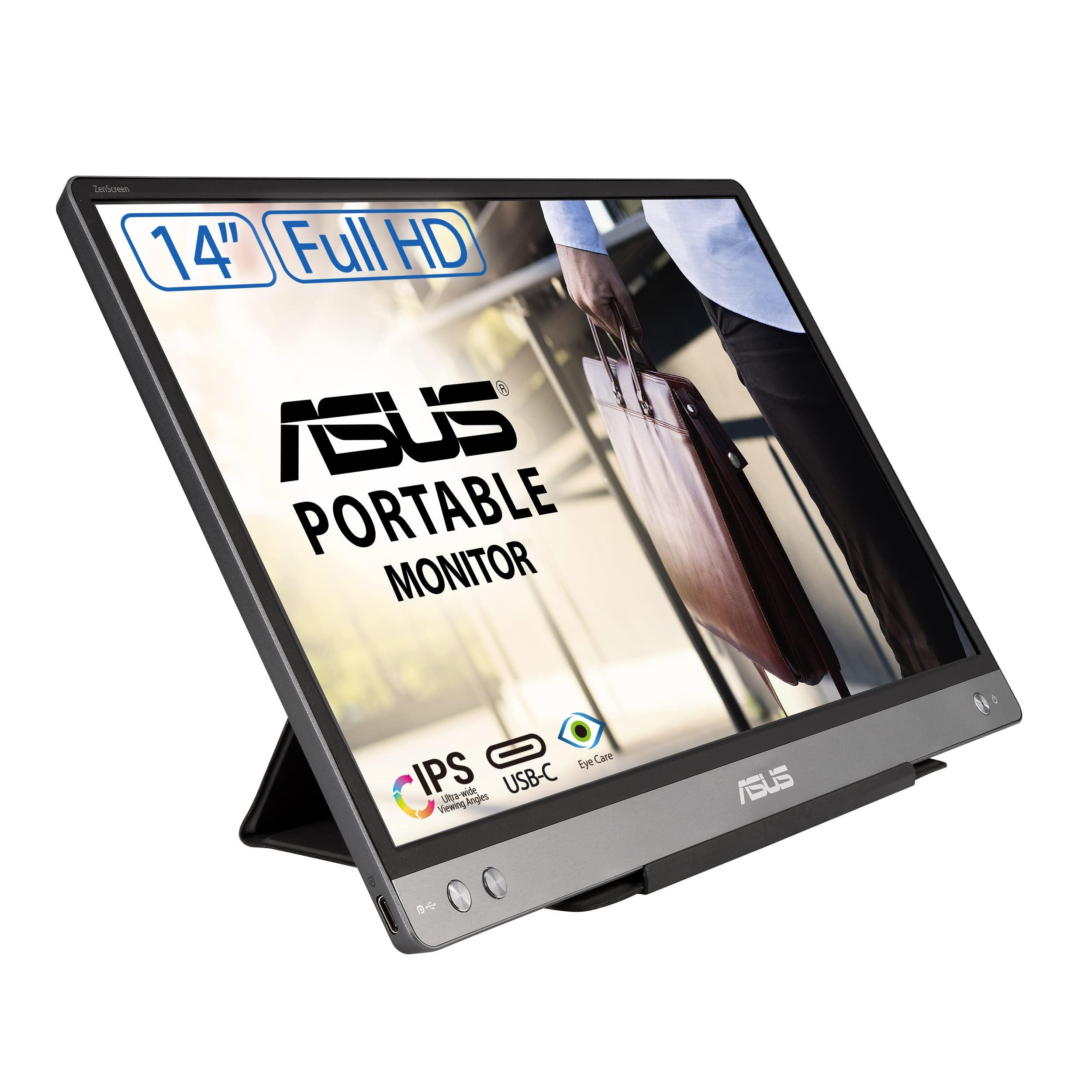 asus-zenscreen-monitor-portatile-14-1080p-fhd-mb14ac-monitor-da-viaggio-ips-usb-c-e-usb-3-0-anti-sfarfallio-filtro-luce-blu-smart-cover-monitor-esterno-per-laptop-e-macbook