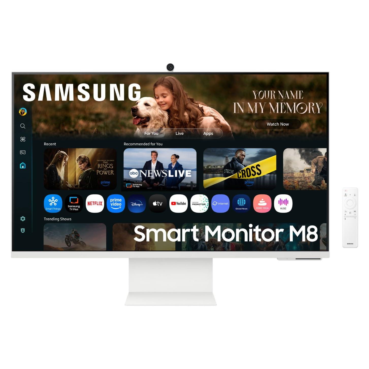 samsung-smart-monitor-m8-s32fm801-flat-32-3840x2160-uhd-4k-smart-hub-con-ai-office-365-gaming-hub-speaker-integrati-telecomando-wifi-hdmi-usb-c