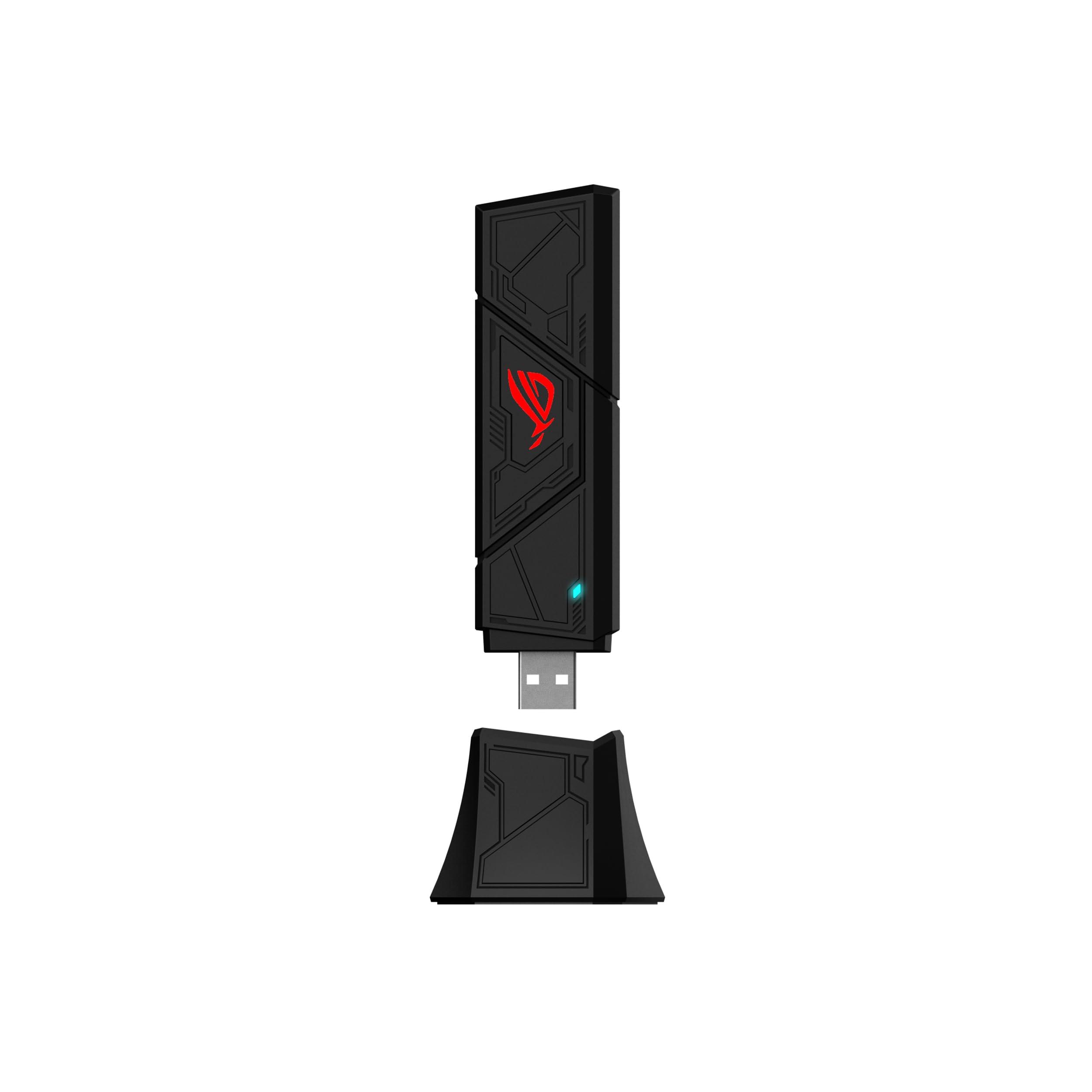 asus-rog-usb-be92-adattatore-usb-wifi-7-be6500-tribanda-da-6-ghz-compatibile-con-4096-qam-funzionamento-multi-link-mlo-compatibile-con-usb-tipo-a-e-c-sicurezza-di-rete-wpa3-nero