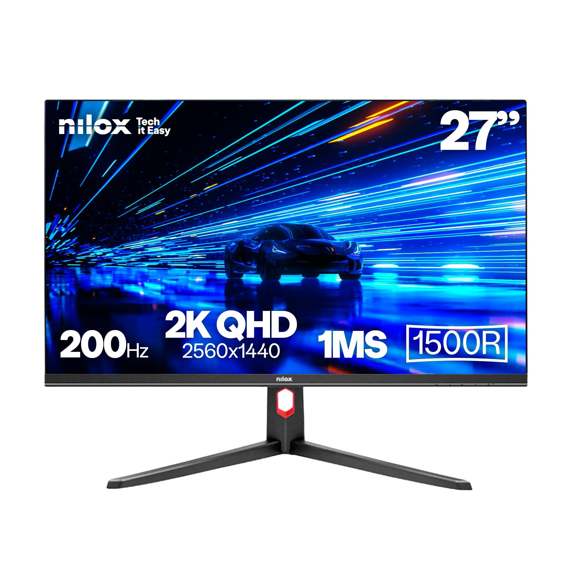 nilox-nxm27cv2k2001-monitor-gaming-curvo-27-2k-qhd-2560-1440-va-frequenza-200-hz-tempo-1-ms-freesync-retroilluminazione-connessioni-2-hdmi-2-1-2-dp-1-4-uscita-audio-3-5-mm-vesa-100-100-mm