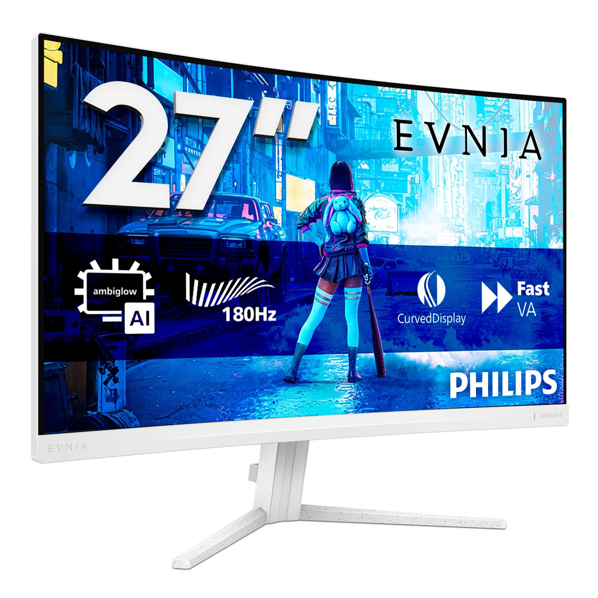 philips-gaming-monitor-27m2c5201l-27-pollici-curvo-1920x1080-fhd-180hz-fast-va-panel-0-5ms-mprt-hdmi2x-2-0-dp-1x-1-4-adaptive-sync-hdr10-freesync-bianco