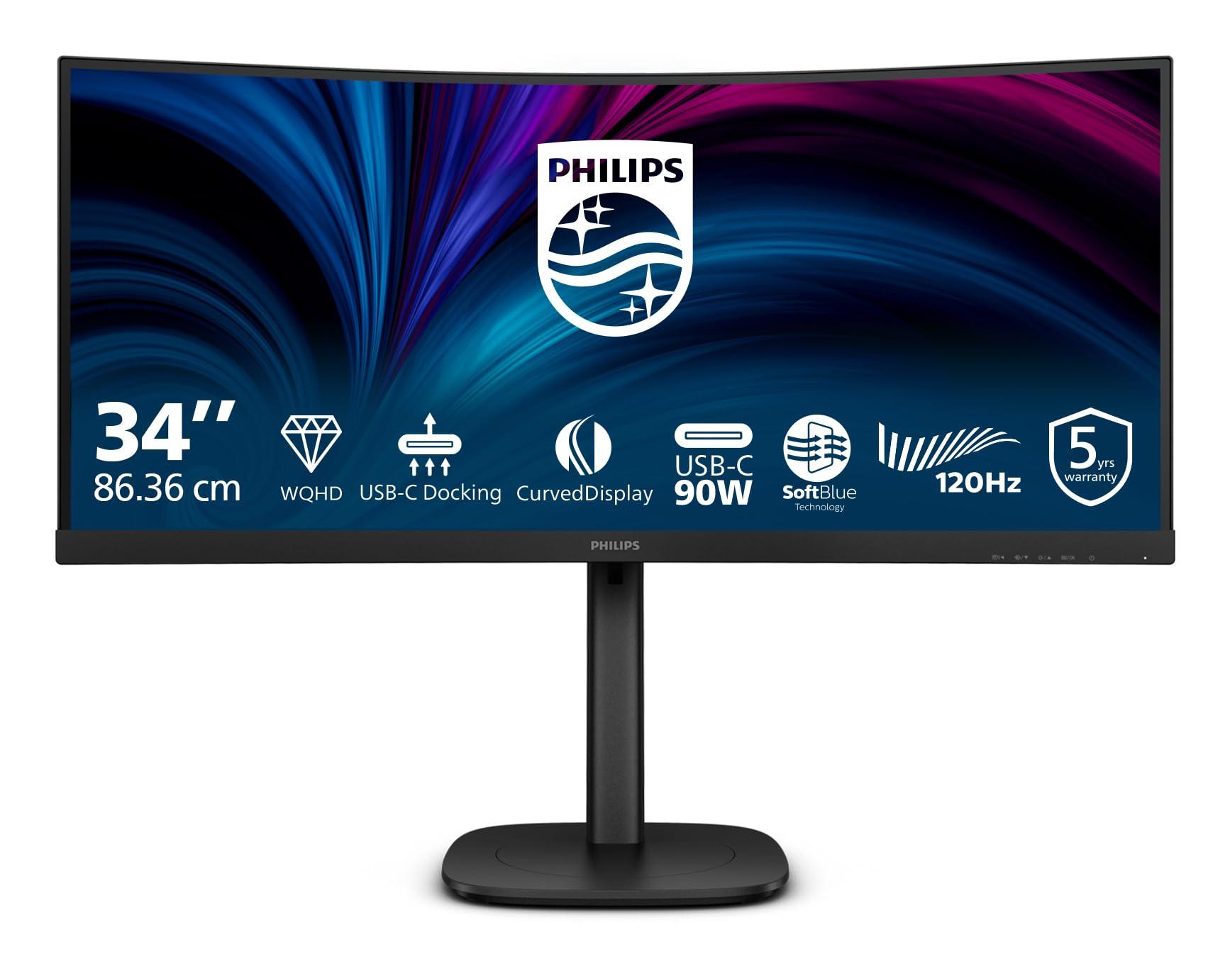 philips-34b2u3600c-monitor-curvo-wqhd-da-34-pollici-altezza-regolabile-altoparlanti-3440x1440-120-hz-1x-hdmi-2-0-1x-dp-1-2-1x-usb-c-90w-pd-hub-usb-rj45-nero