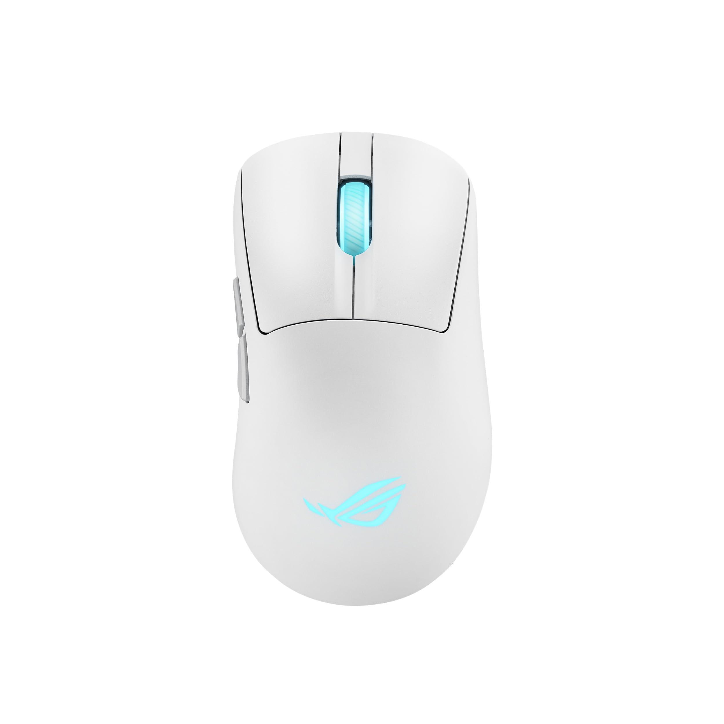 asus-rog-keris-ii-ace-mouse-da-gioco-wireless-peso-54-g-sensore-ottico-aimpoint-pro-42k-microinterruttori-ottici-speednova-wireless-rog-polling-rate-booster-esport-e-giochi-fps-bianco