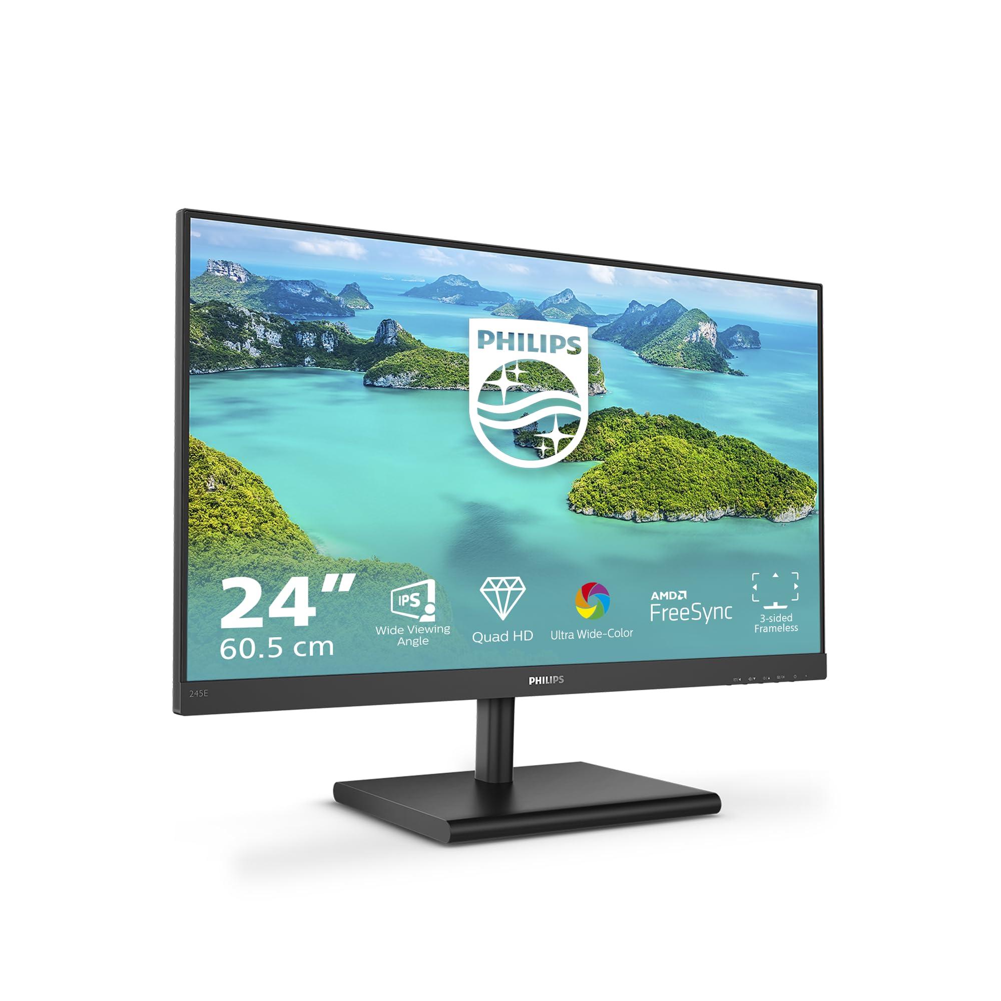 philips-245e1s-monitor-23-8-pollici-wqhd-75hz-ips-4ms-gtg-freesync-2560x1440-hdmi-1x-1-4-dp-1x-1-2-nero