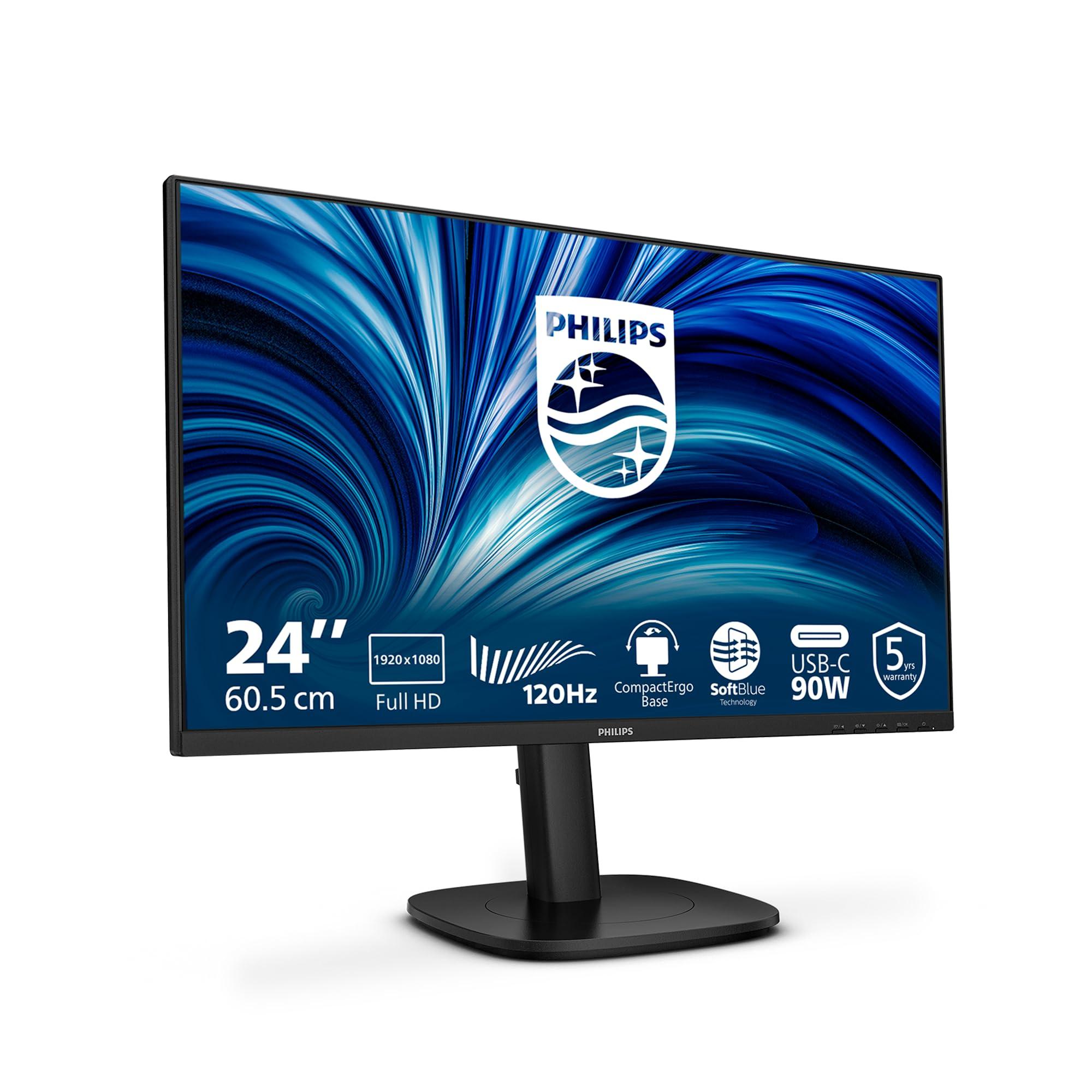 philips-24b2u3301-monitor-full-hd-da-24-pollici-altezza-regolabile-130-mm-altoparlanti-1920x1080-120-hz-1x-hdmi-1-4-1-dp-1-4-1x-uscita-dp-1x-usb-c-90-w-pd-hub-usb-rj45-nero