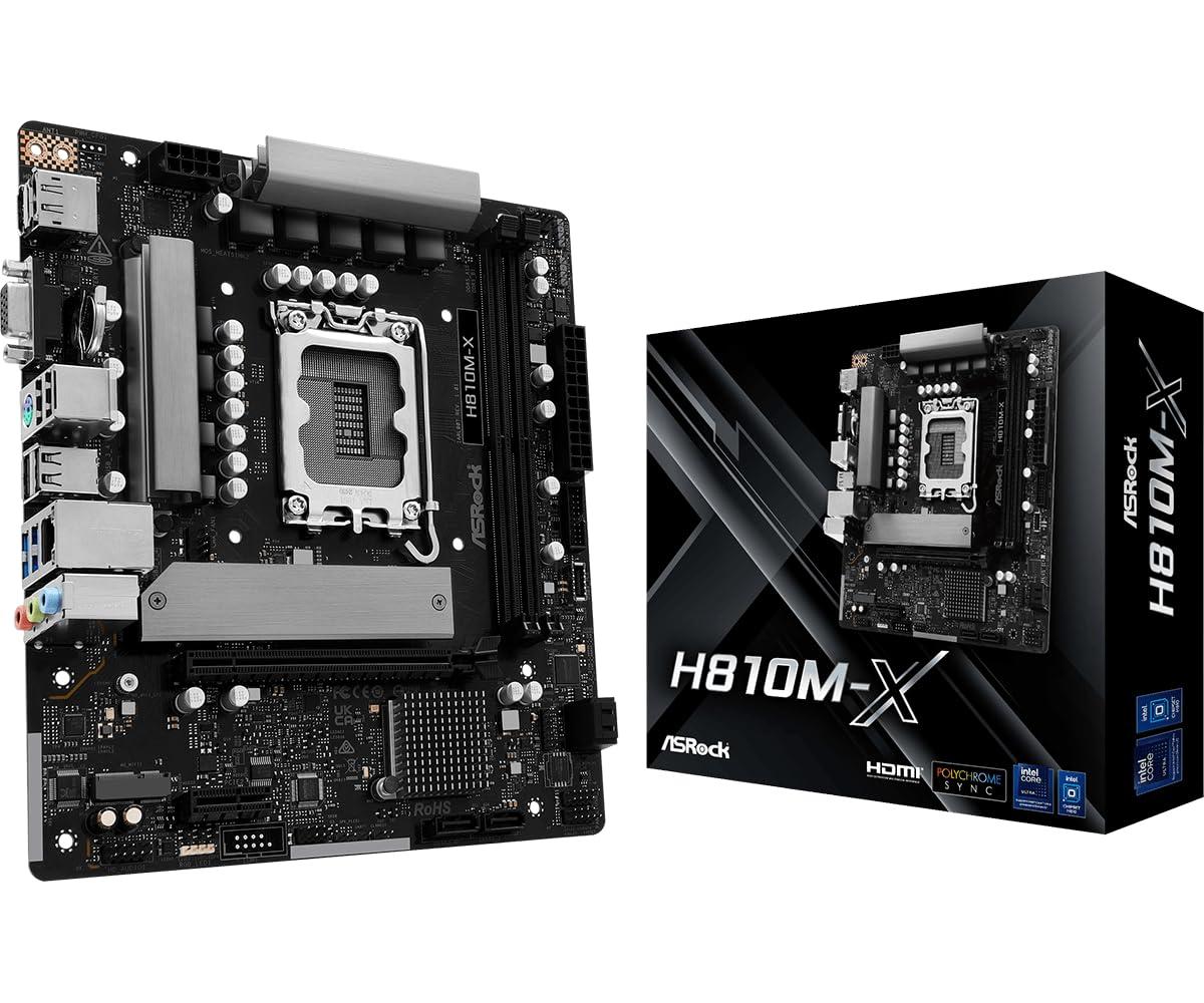 asrock-h810m-x-motherboard-micro-atx-lga1851-sockel-h810-chipsatz-usb-c-3-2-gen-1-usb-3-2-gen-1-2-5-gigabit-lan-onboard-grafik-cpu-erforderlich