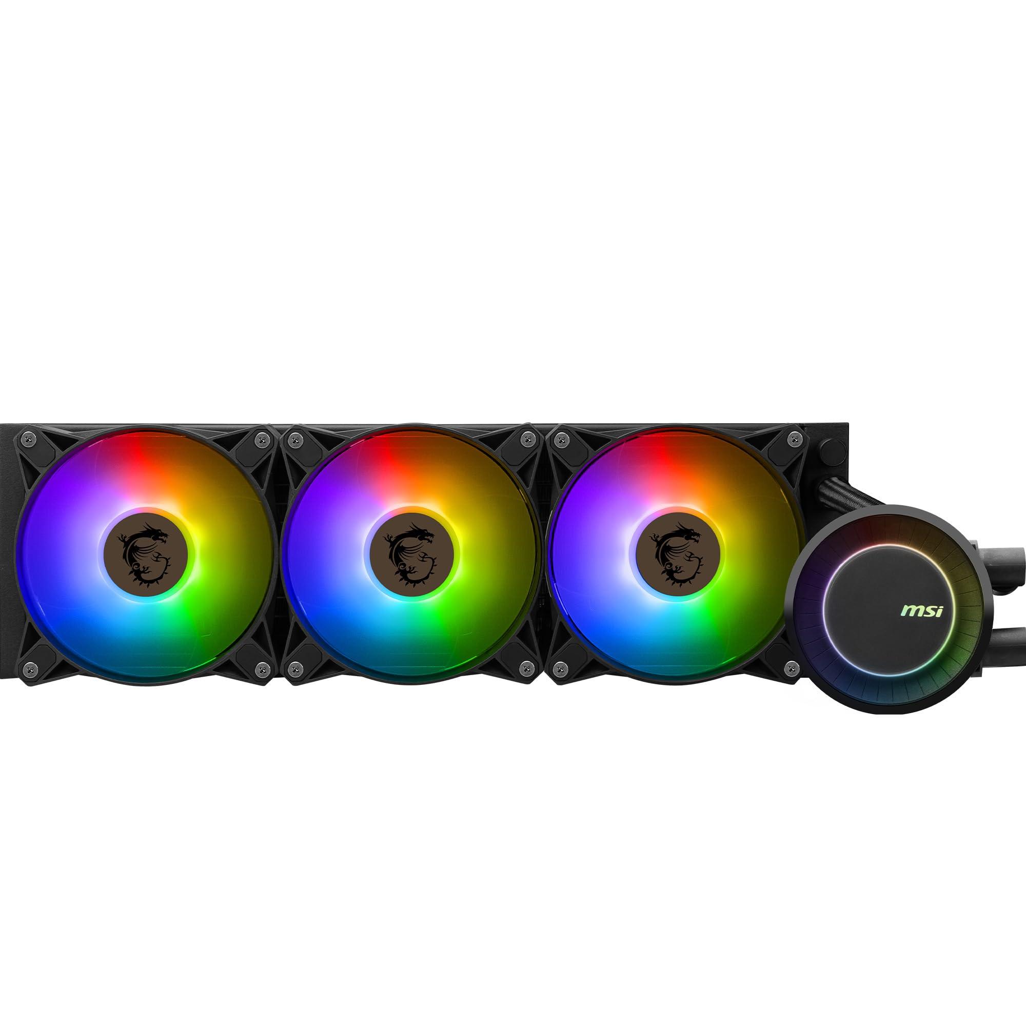 msi-mag-coreliquid-e360-aio-cpu-liquid-cooler-piastra-di-raffreddamento-in-rame-argb-blockhead-ventole-fdb-water-block-a-2-camere-radiatore-split-flow-supporto-mystic-light-per-amd-e-intel