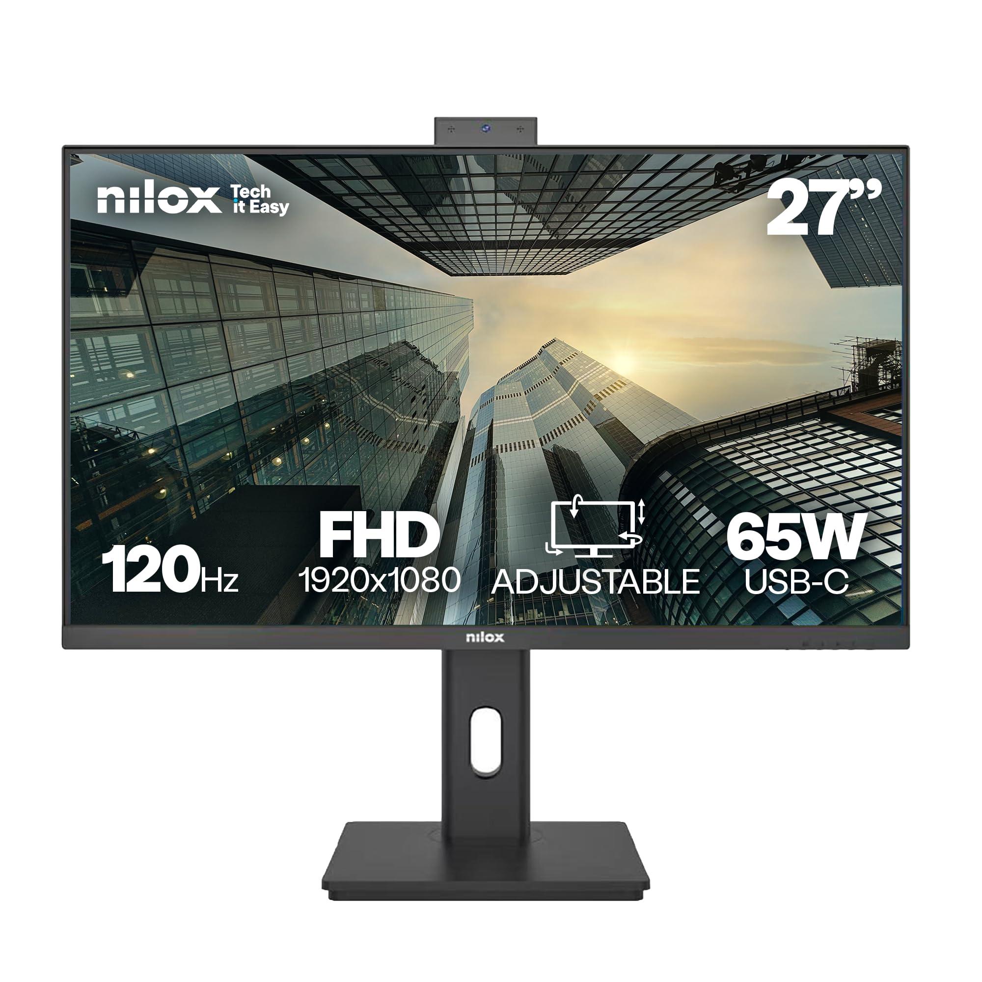nilox-nxm27rweb0265-monitor-business-27-ips-full-hd-frequenza-120-hz-webcam-integrata-e-usb-c-65-w-regolabile-ed-ergonomico