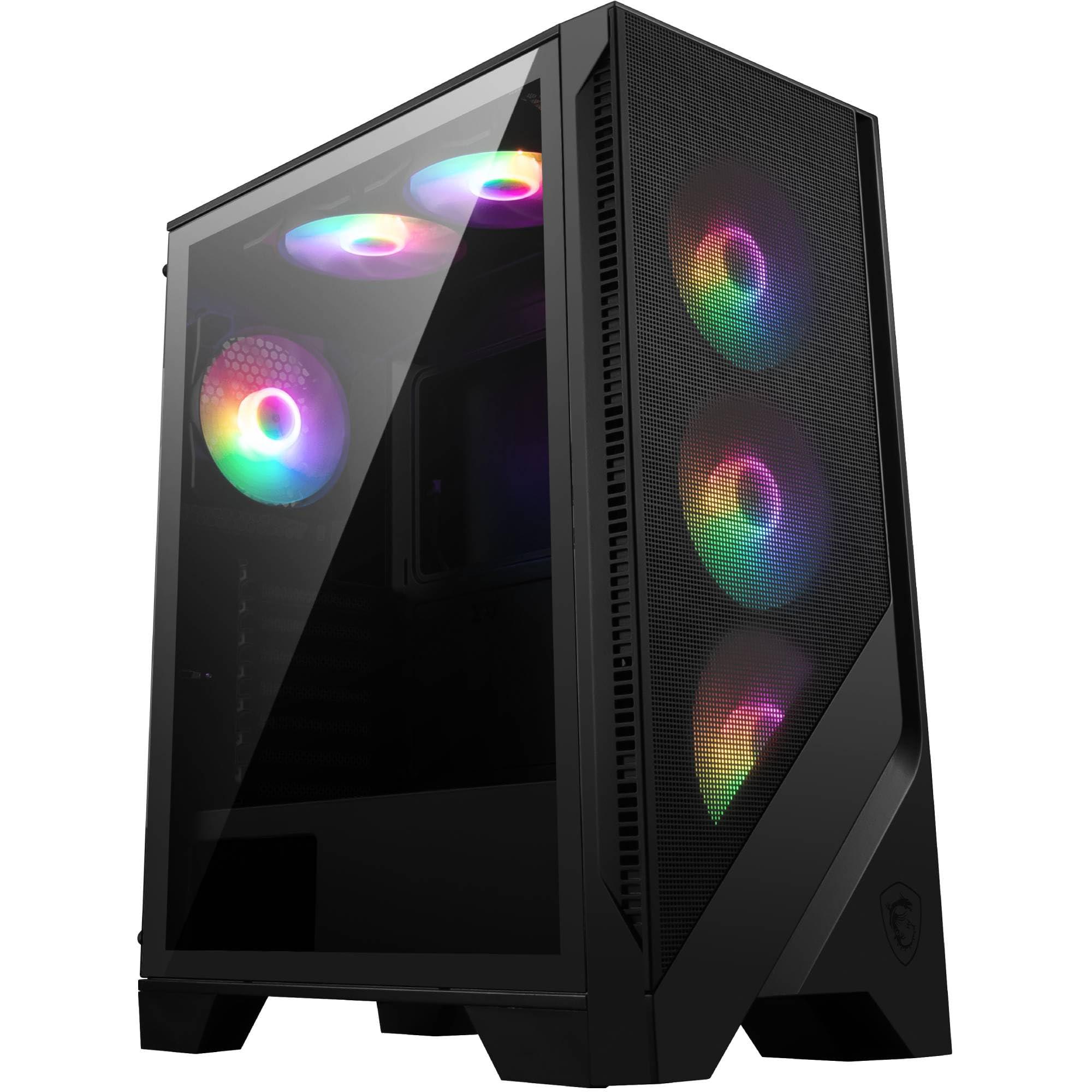 msi-mag-forge-120a-airflow-case-pc-mid-tower-atx-micro-atx-mini-itx-vetro-temperato-pannello-frontale-mesh-6-ventole-auto-rgb-da-120-mm-filtro-antipolvere-magnetico-porte-usb-3-2-gen-1-type-a