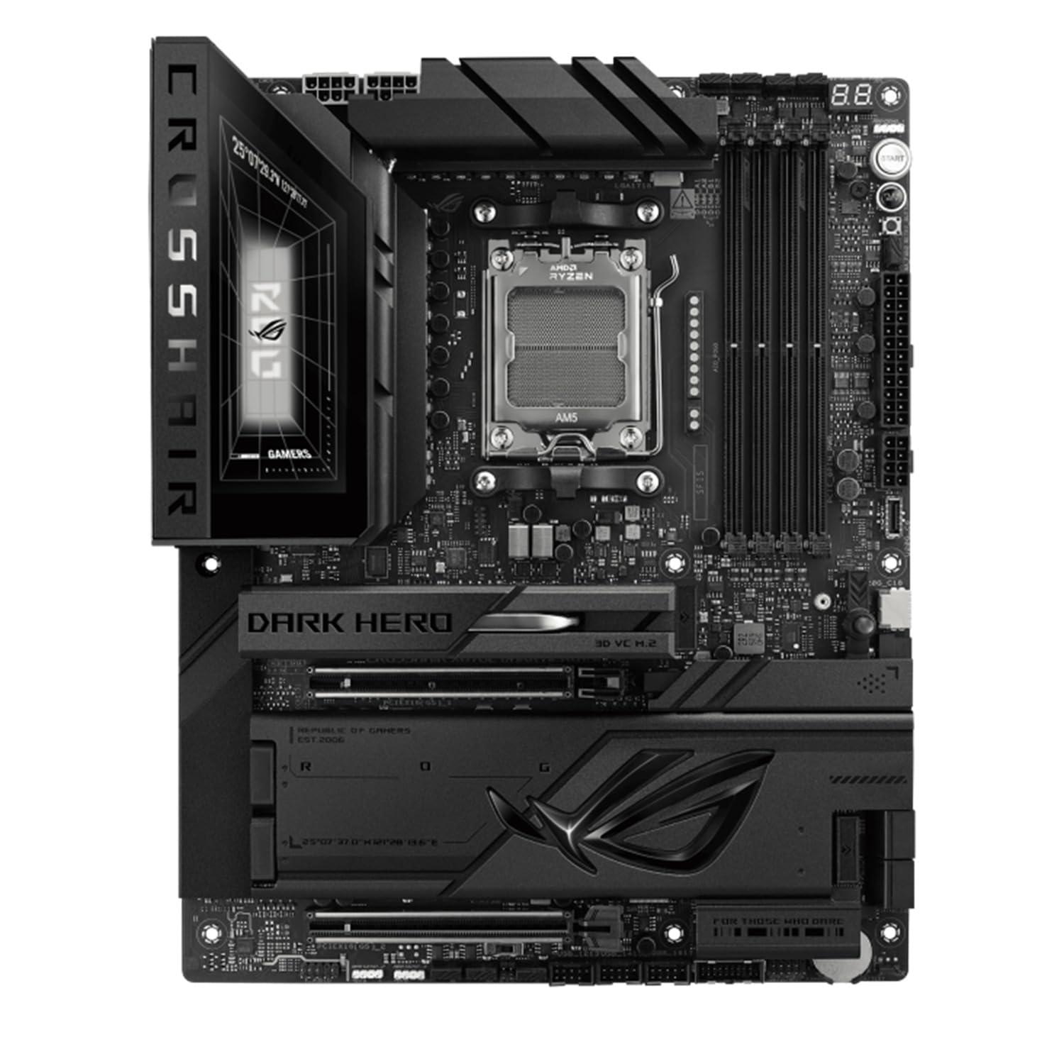 asus-rog-crosshair-x870e-dark-hero-scheda-madre-amd-atx-20-2-2-fasi-di-alimentazione-slot-ddr5-ethernet-realtek-10gb-wi-fi-7-5-slot-m-2-pcie-5-0-usb4-usb-c-asus-ai-advisor-nera