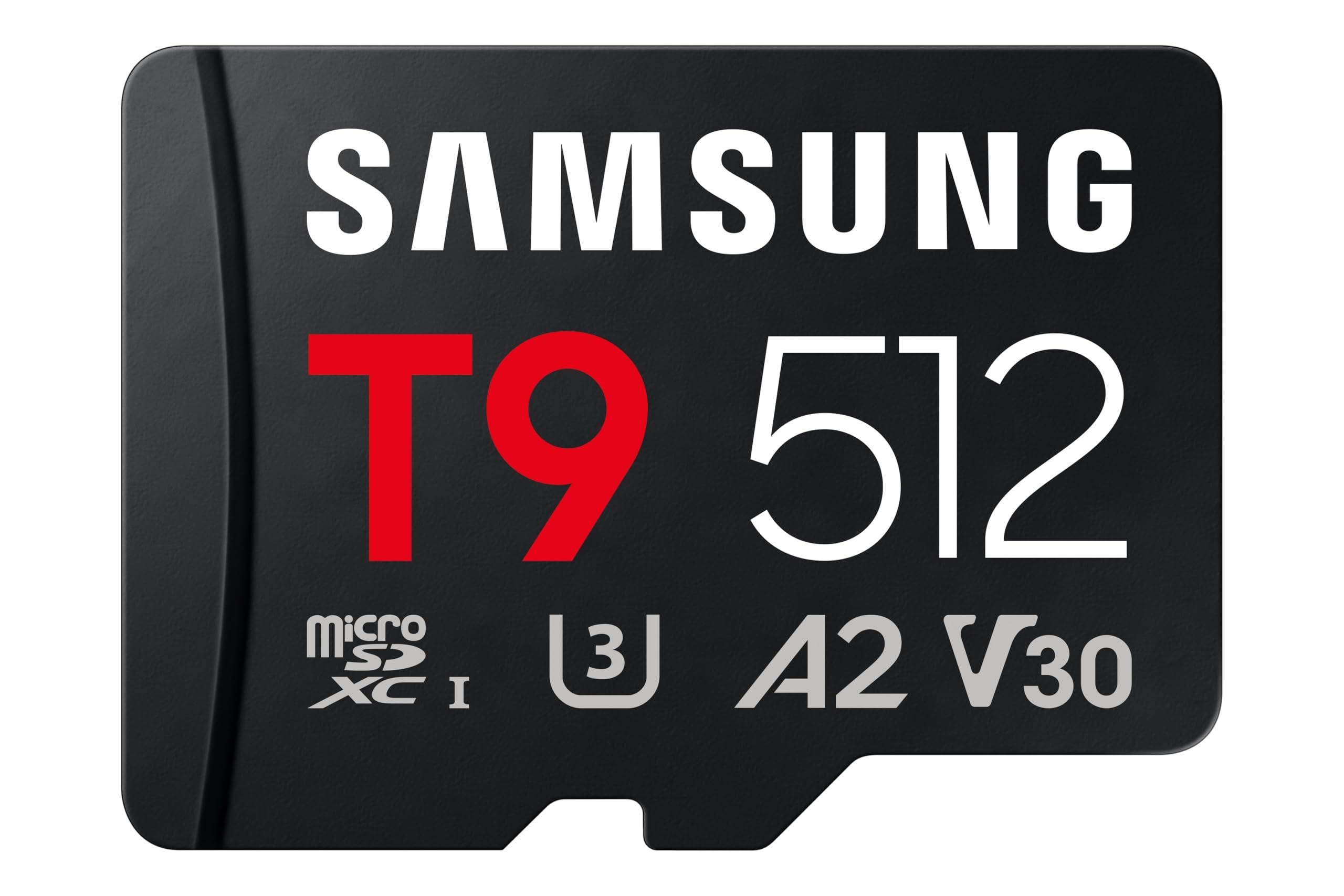 samsung-scheda-di-memoria-microsd-t9-512-gb-scheda-di-memoria-per-uso-professionale-per-droni-action-cam-e-fotocamere-a-360-fino-a-200-mb-s-in-lettura-e-130-mb-s-in-scrittura-mb-mh512t