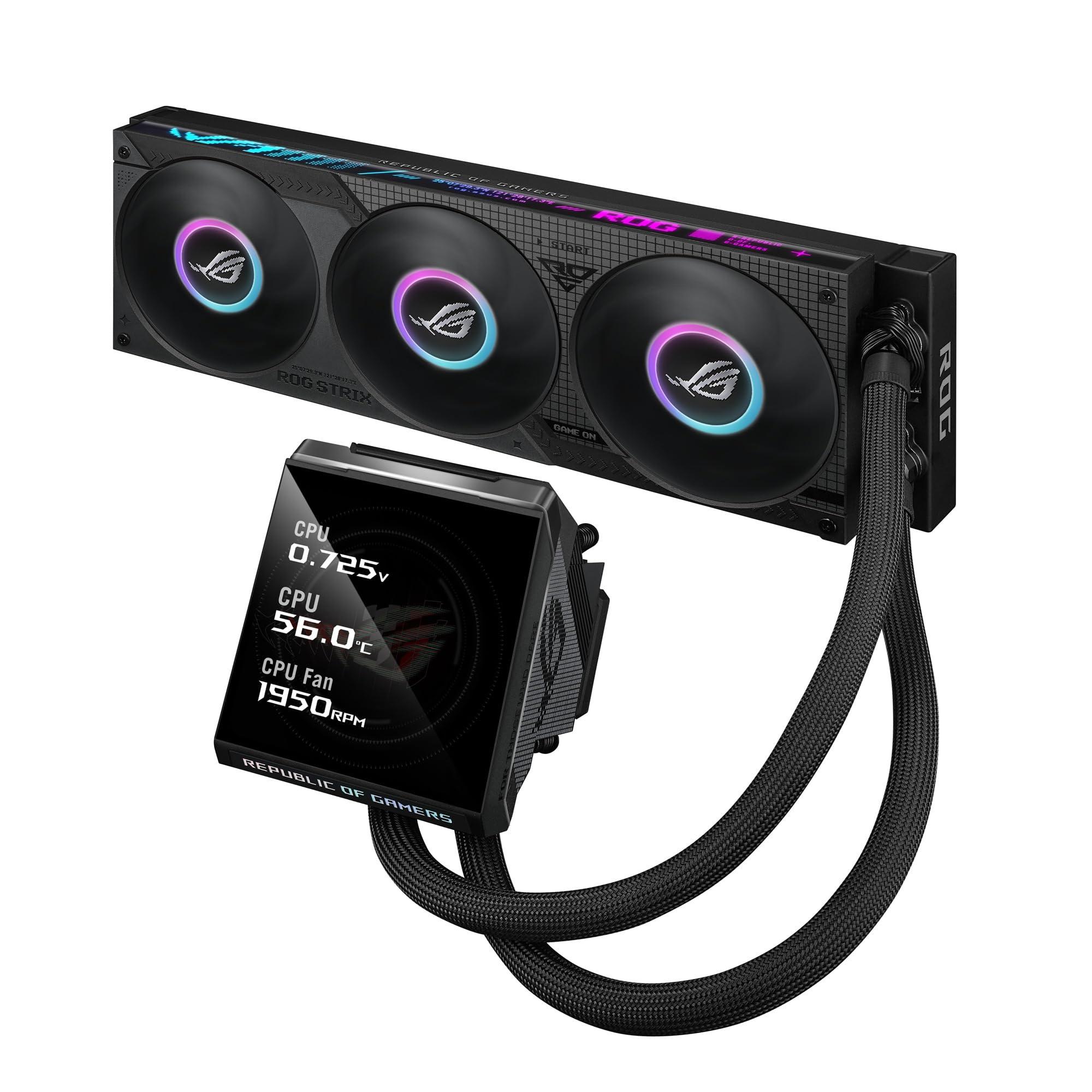 asus-rog-strix-lc-iv-360-argb-lcd-dissipatore-di-calore-a-liquido-per-cpu-q-connector-per-facile-installazione-potente-pompa-schermo-lcd-ips-da-5-8-tre-ventole-rog-argb-aura-edge-nero