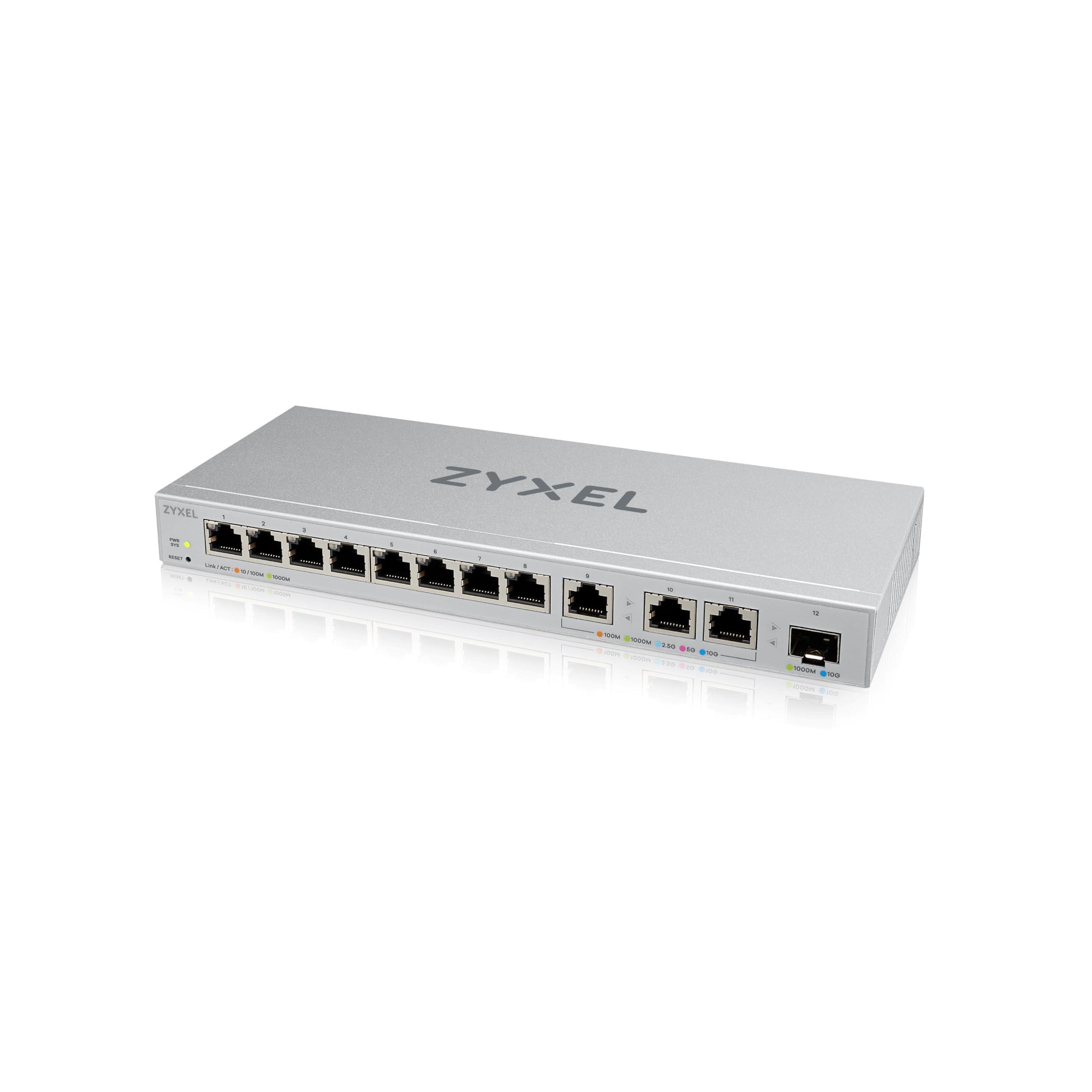 zyxel-switch-ethernet-12-porte-managed-en-web-multi-gigabit-hub-di-rete-3x-10-gigabit-1x-10gb-sfp-montaggio-su-desktop-o-parete-xgs1250-12