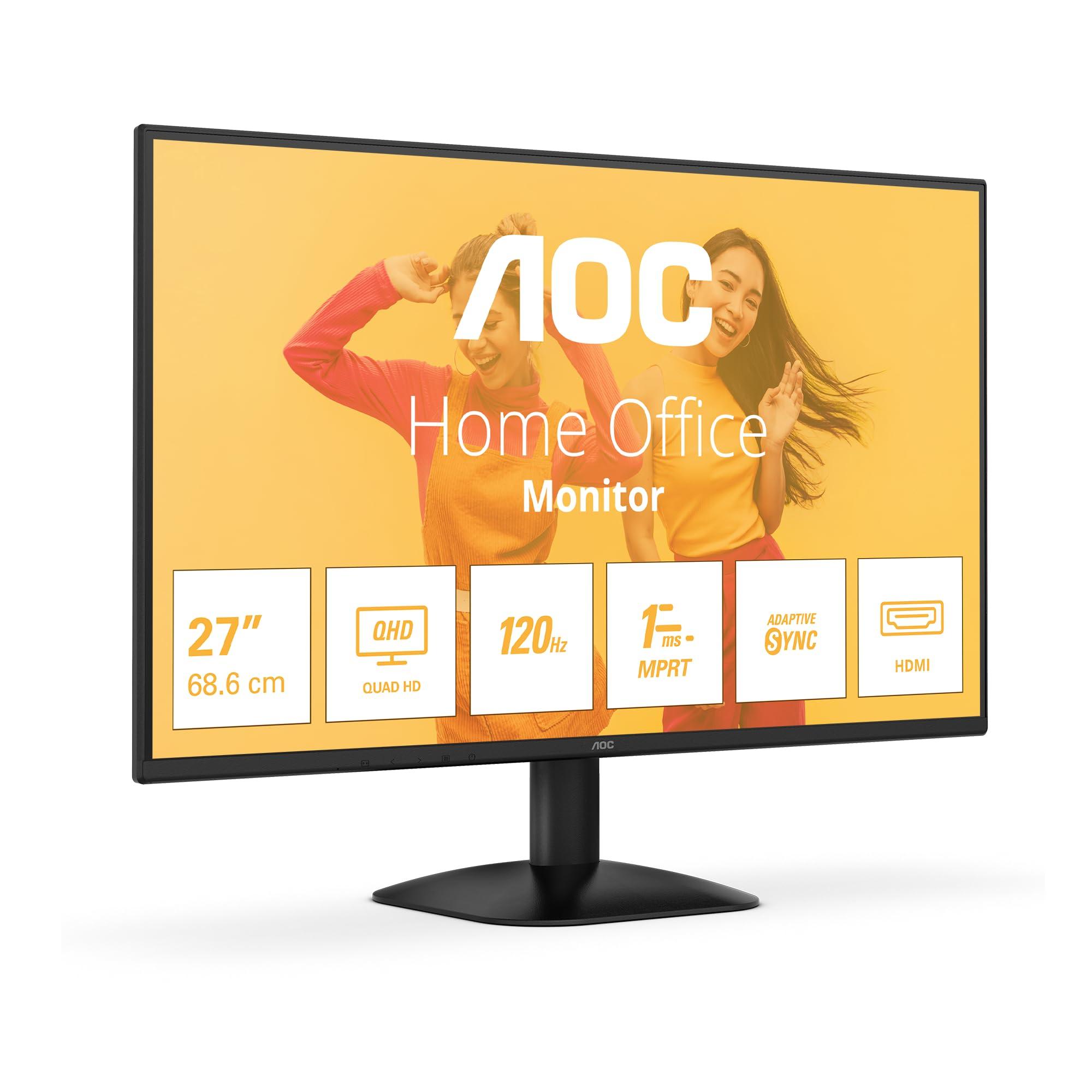 aoc-monitor-q27b35s3-27-pollici-2560x1440-wqhd-120hz-ips-panel-4ms-gtg-hdmi1x-2-0-dp-1x-1-4-hdr10-nero