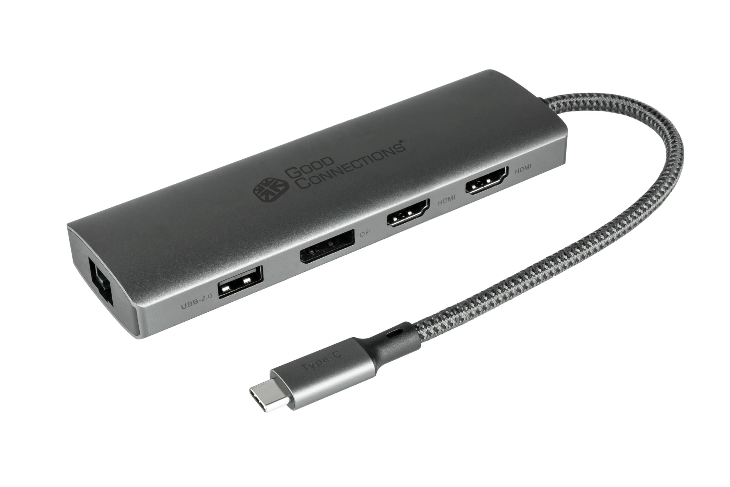 alcasa-hub-c001a-hub-di-interfaccia-usb-tipo-c-5000-mbit-s-antracite-good-connections-usb-c-hub-10-port