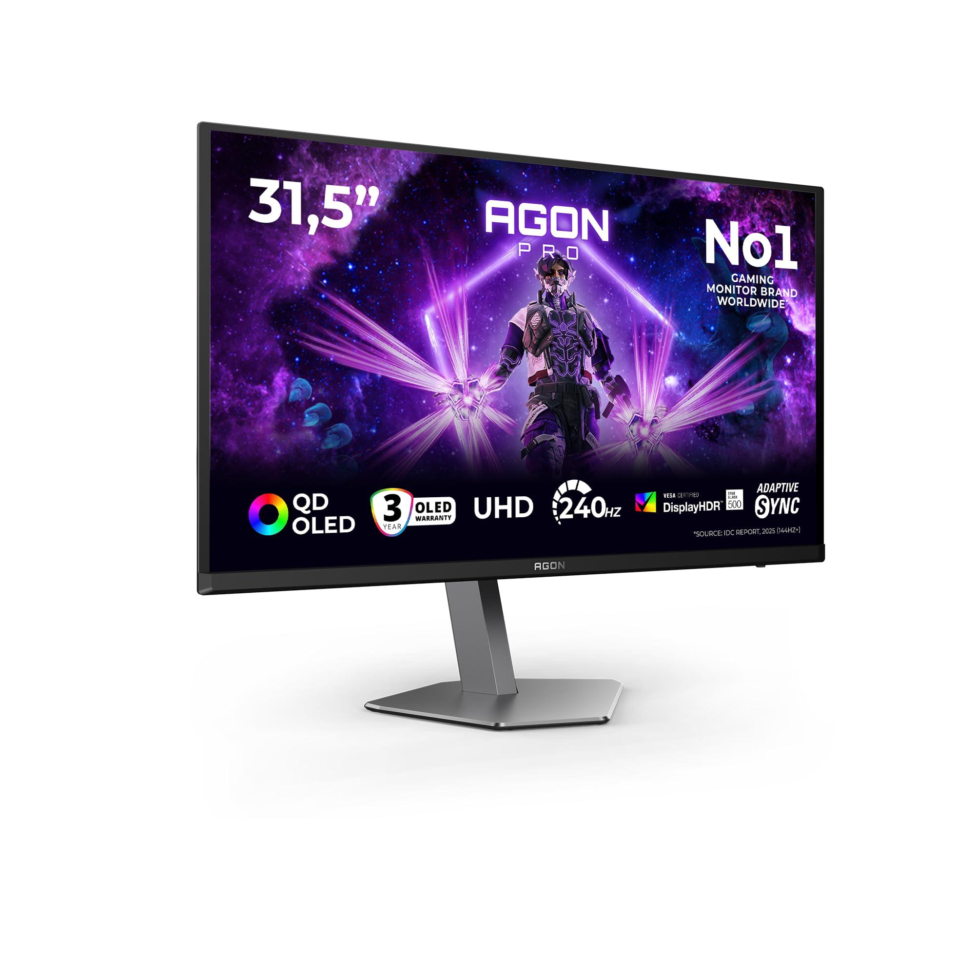aoc-monitor-ag326uzd2-32-3840x2160-uhd-240hz-qd-oled-panel-0-03ms-gtg-usb-hub-speakers-height-adjustment-hdmi2x-2-1-dp-1x-2-1-adaptive-sync-hdr500-freesync-prem-pro-g-sync-comp-nero