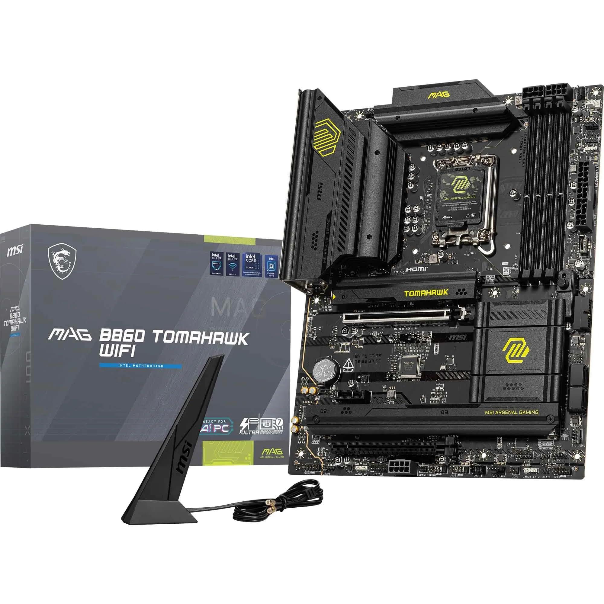 msi-mag-b860-tomahawk-wifi-scheda-madre-atx-supporta-i-processori-intel-core-ultra-serie-2-lga-1851-ddr5-memory-boost-9200-mt-s-oc-1-x-pcie-5-0-x16-1-x-m-2-gen5-lan-5g-wi-fi-7
