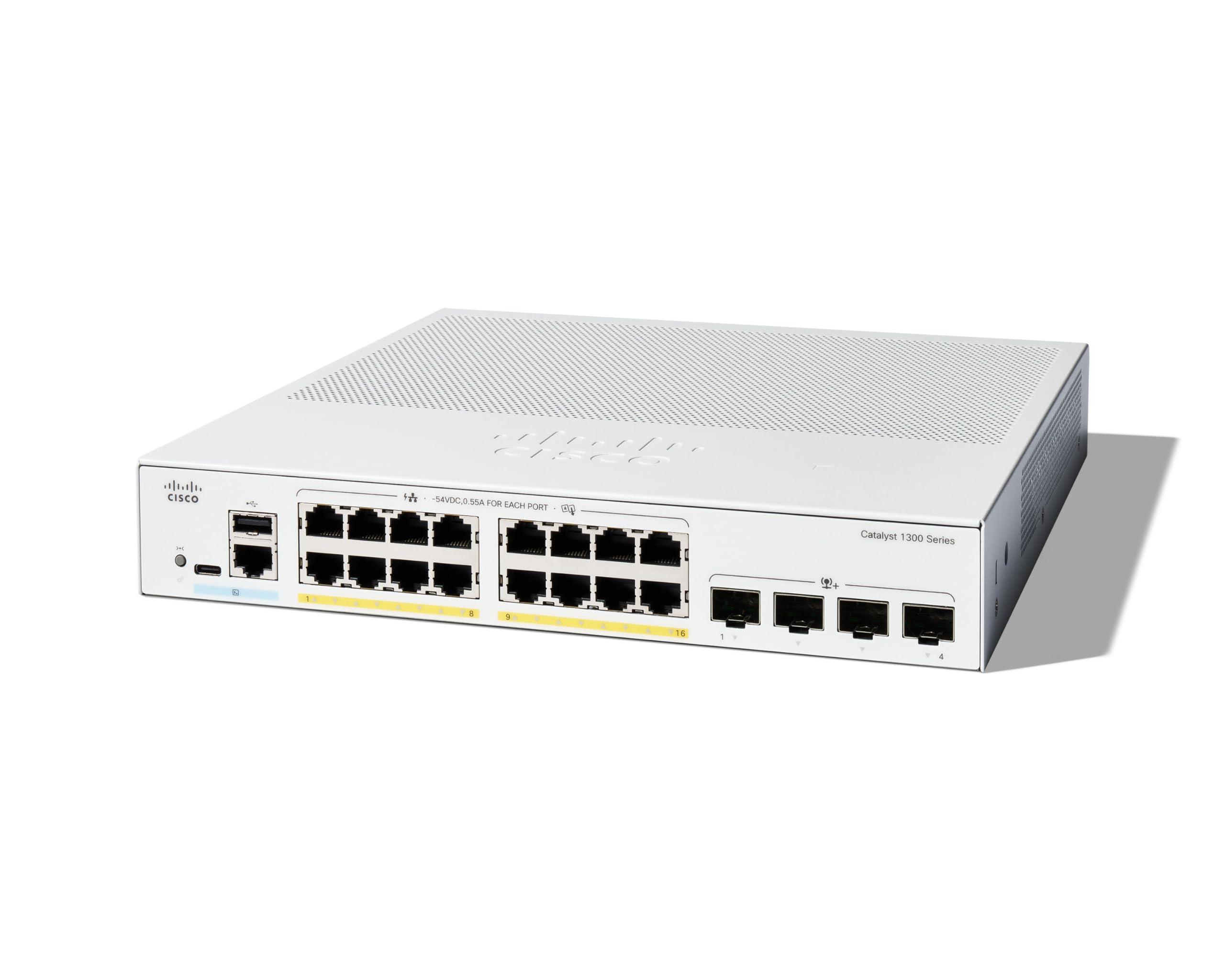 cisco-catalyst-1300-16p-4x-switch-l3-managed-16-x-10-100-1000-poe-4-x-10gb-ethernet-sfp-an-rack-montierbar-poe-120-w-c1300-16p-4x