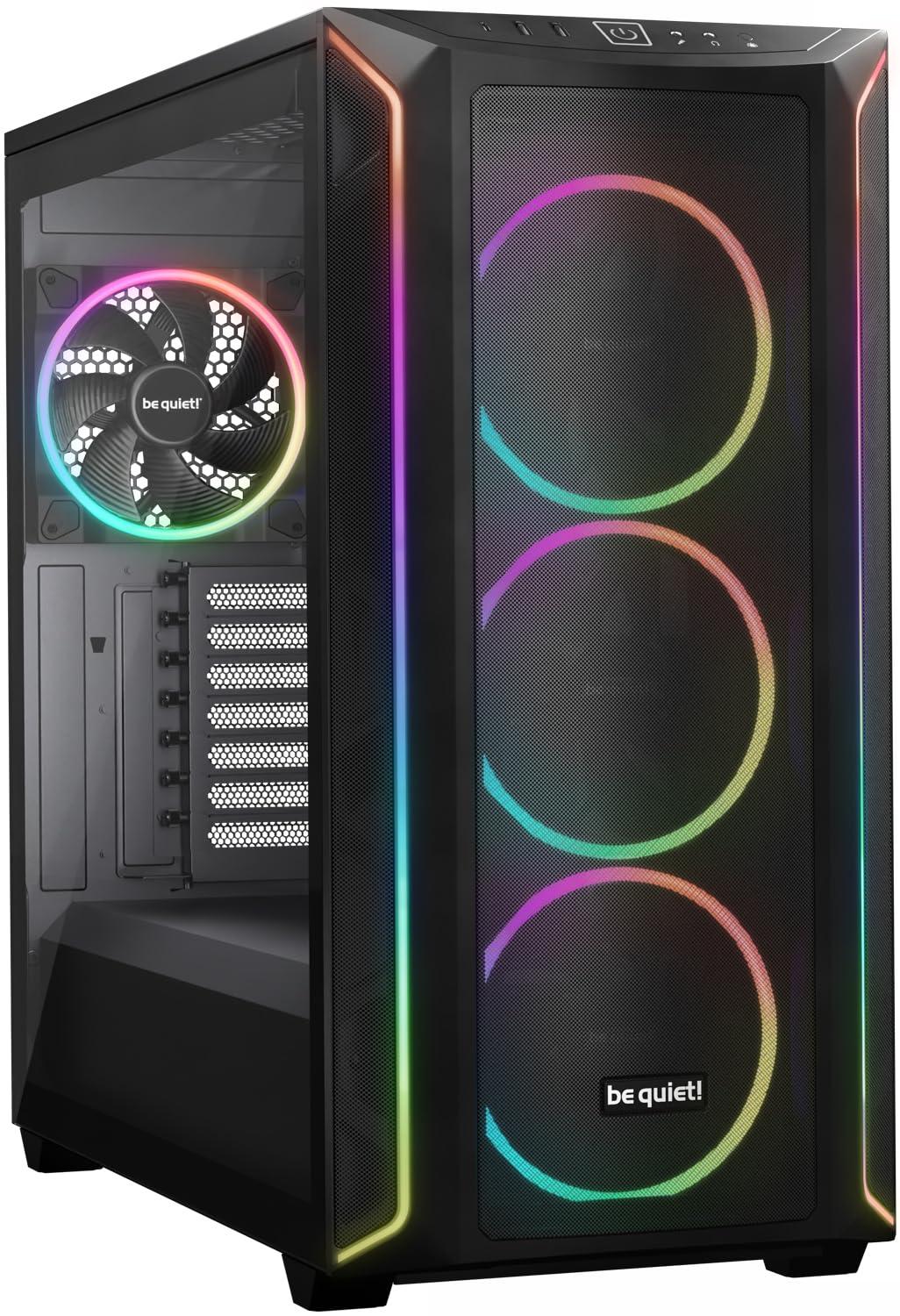 be-quiet-shadow-base-800-fx-black-case-pc-con-ventola-light-wings-140mm-pwm-illuminazione-argb-usb-3-2-gen-2-type-c-flusso-d-aria-design-open-mesh-pannello-laterale-in-vetro-temperato