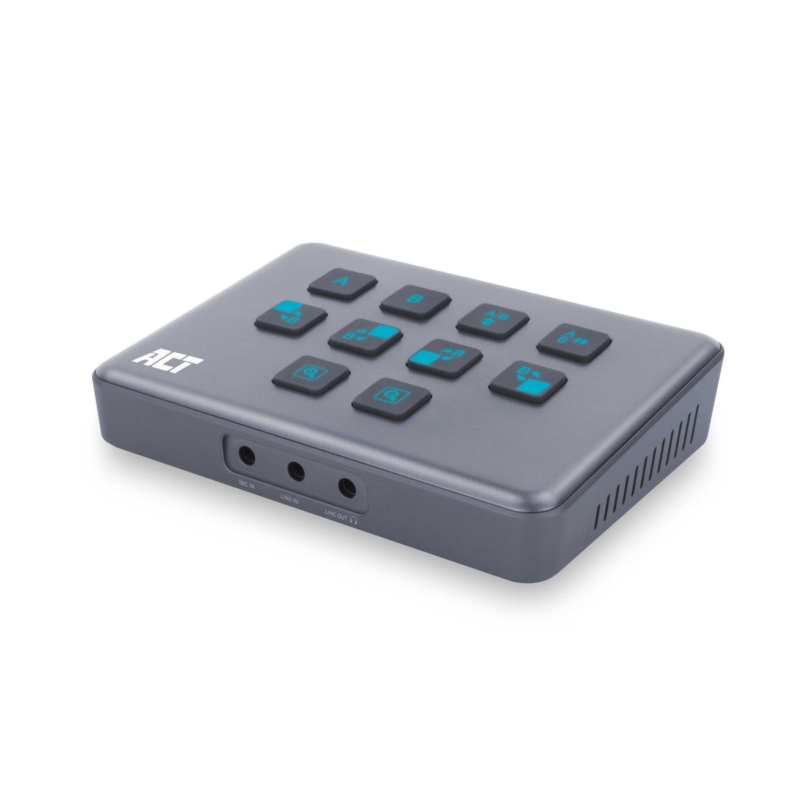 act-switch-video-capture-card-con-2-porte-hdmi-4k-4-modalita-di-visualizzazione-hdmi-capture-card-con-usb-type-c-scheda-di-registrazione-video-per-streaming-gaming-ps5-xbox-switch-twitch-youtube