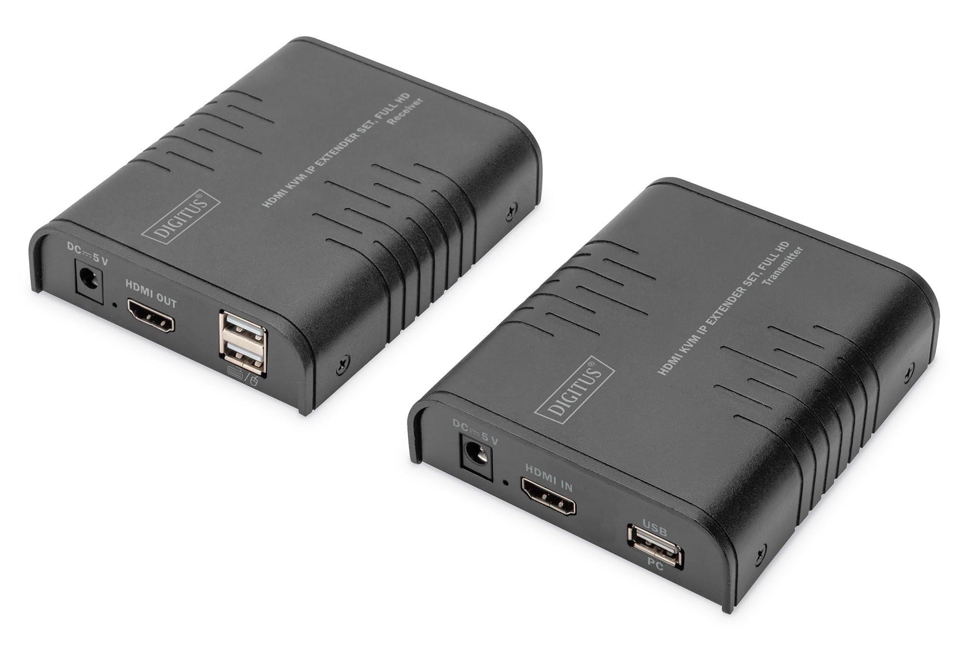 digitus-ds-55529-estensore-splitter-kvm-hdmi-full-hd-1080p-60-hz-120-m-via-cavo-lan-illimitato-via-ethernet-abilitato-ip-set-trasmettitore-e-ricevitore-hdmi-1-3-hdcp-1-4
