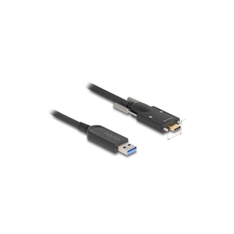 delock-aktives-optisches-kabel-usb-10-gbps-typ-a-stecker-zu-usb-type-c-stecker-mit-schrauben-seitlich-15-m-83208