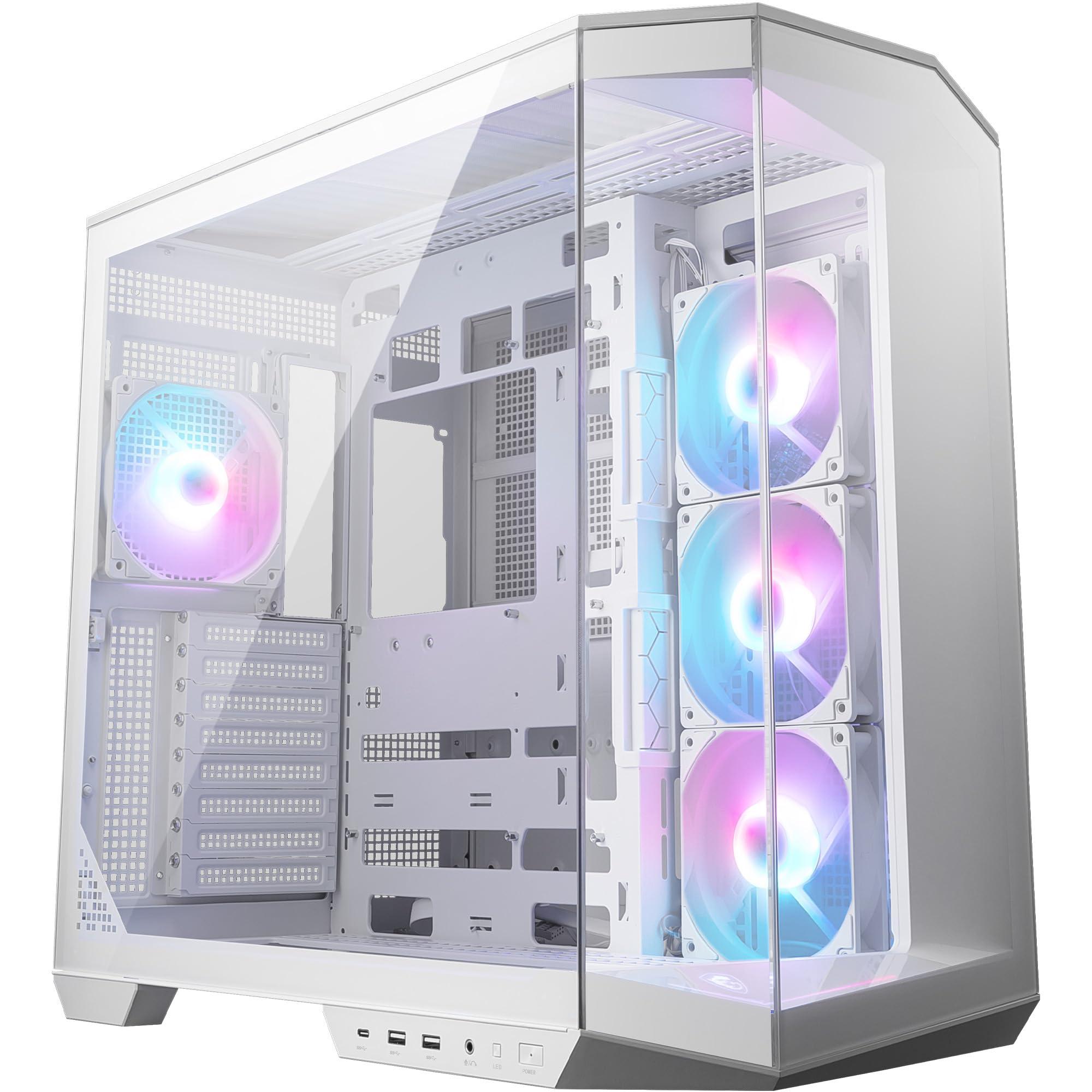 msi-mag-pano-100r-pz-white-case-pc-atx-staffa-per-installazione-verticale-della-gpu-supporto-gpu-filtri-antipolvere-staffa-storage-oscillante-design-a-doppia-camera-e-porta-usb