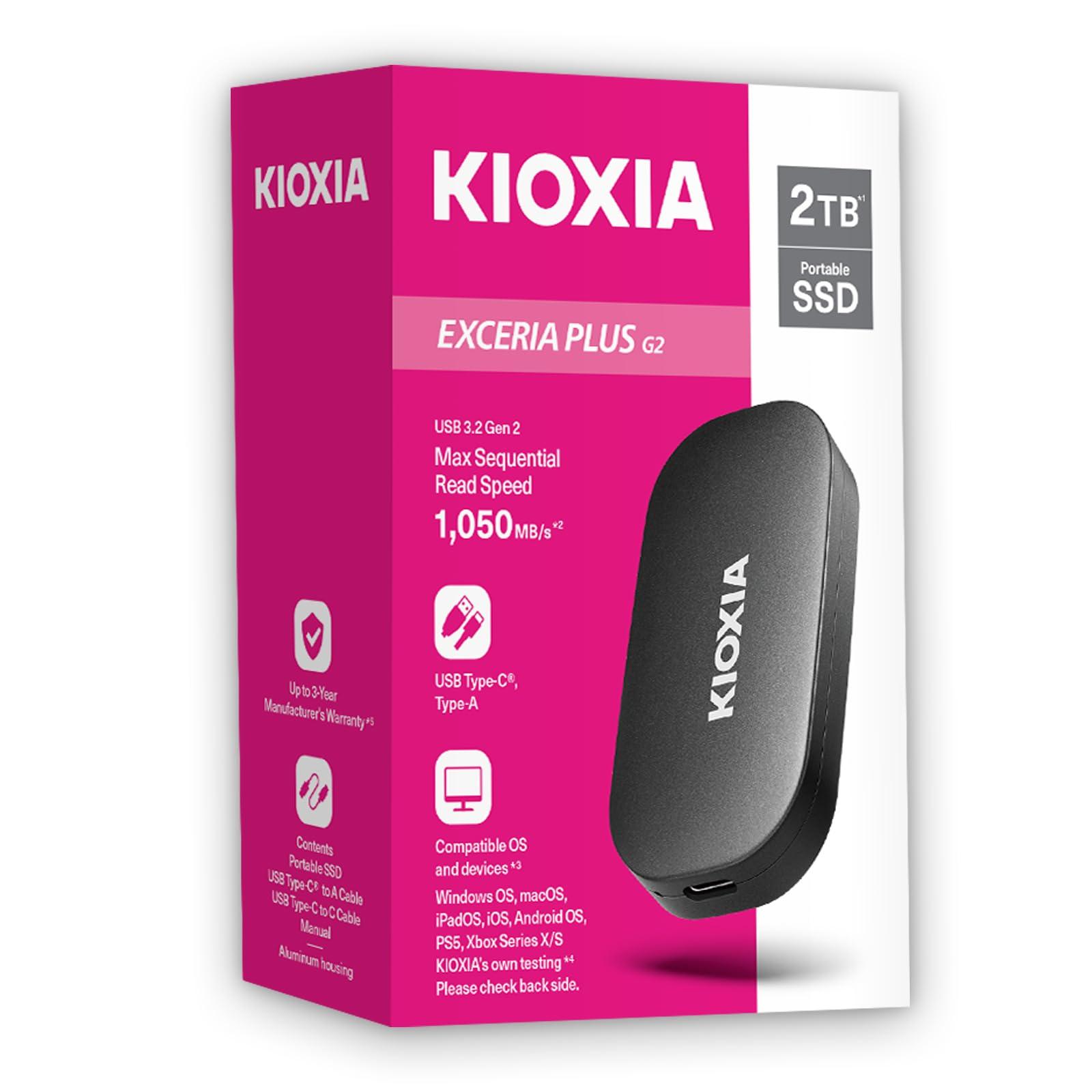 kioxia-exceria-plus-g2-2-tb-usb-tipo-c-3-2-gen-2-3-1-gen-2-nero-kioxia-exceria-plus-g2-portable-ssd-2tb